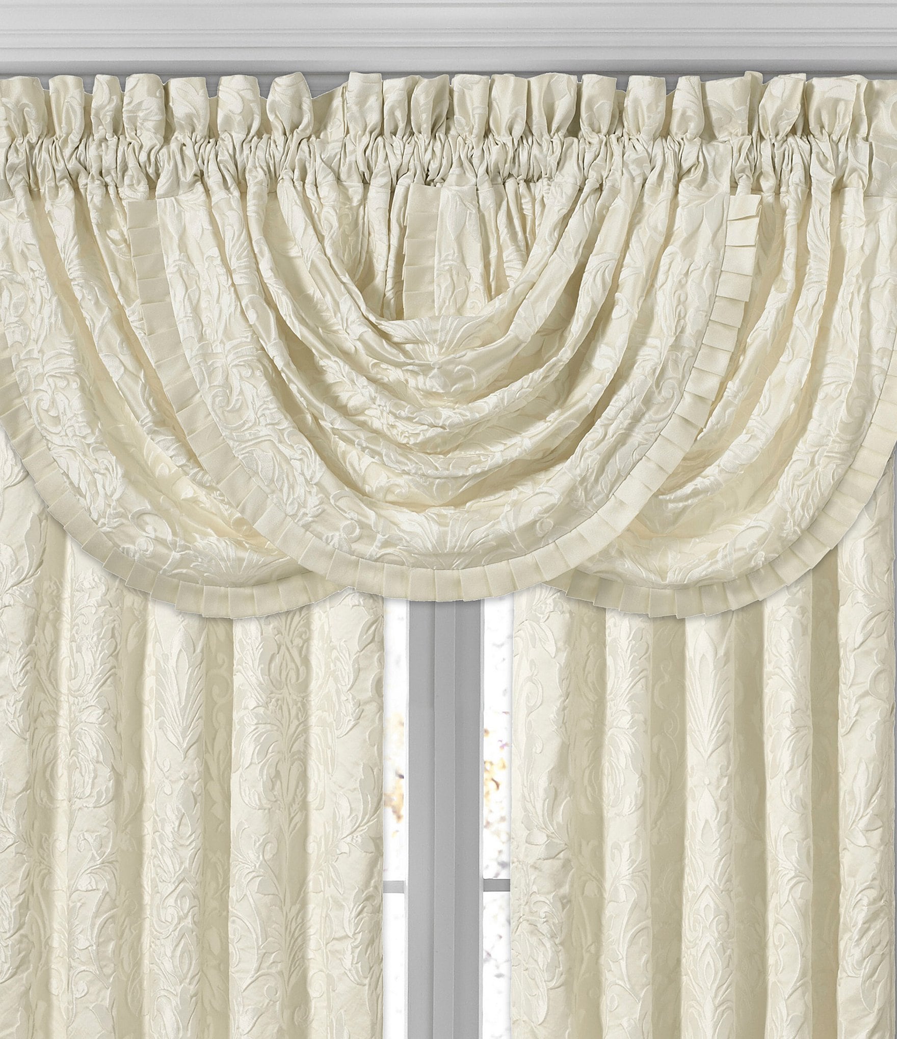 J. Queen New York Marquis Damask Window Treatments