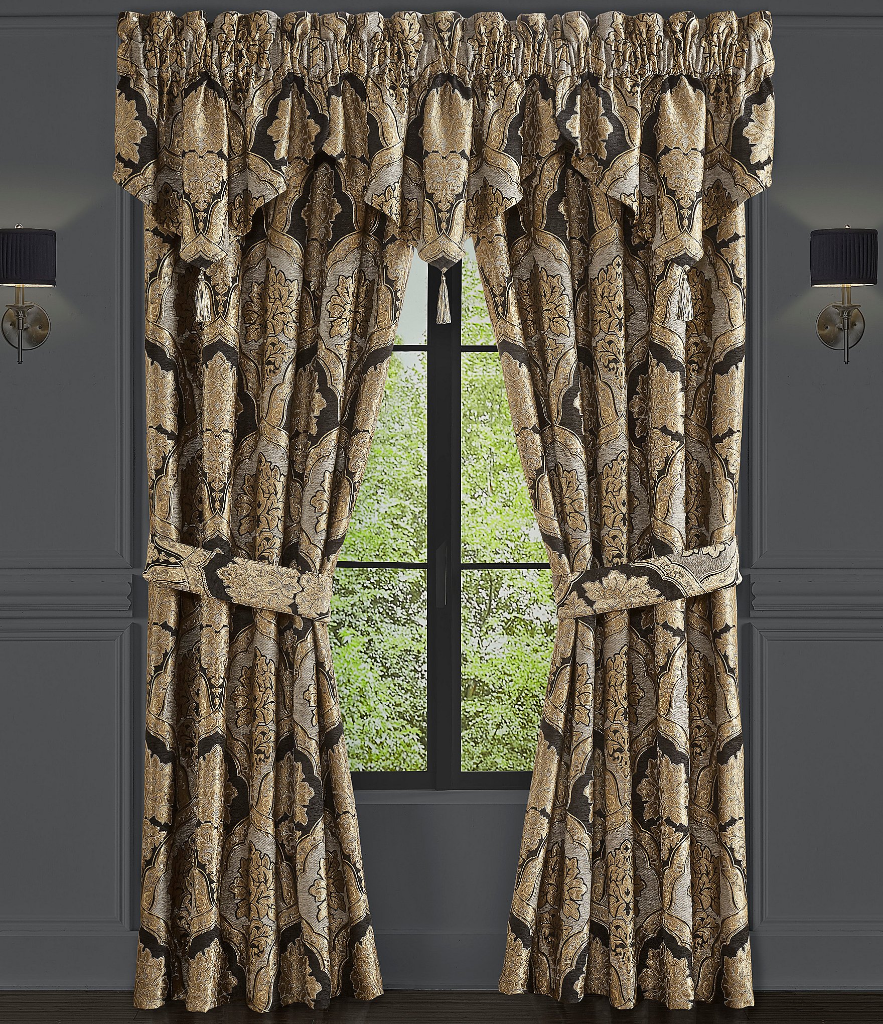 J. Queen New York Melina Damask Window Panel