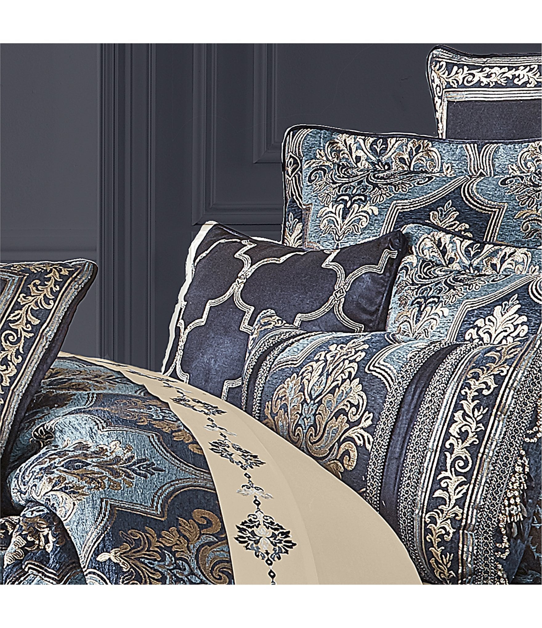 J. Queen New York Middlebury Square Embellished Pillow