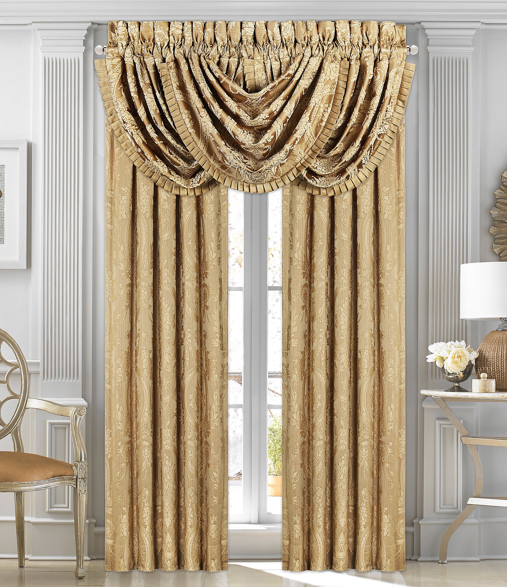 J. Queen New York Napoleon Floral Window Treatments