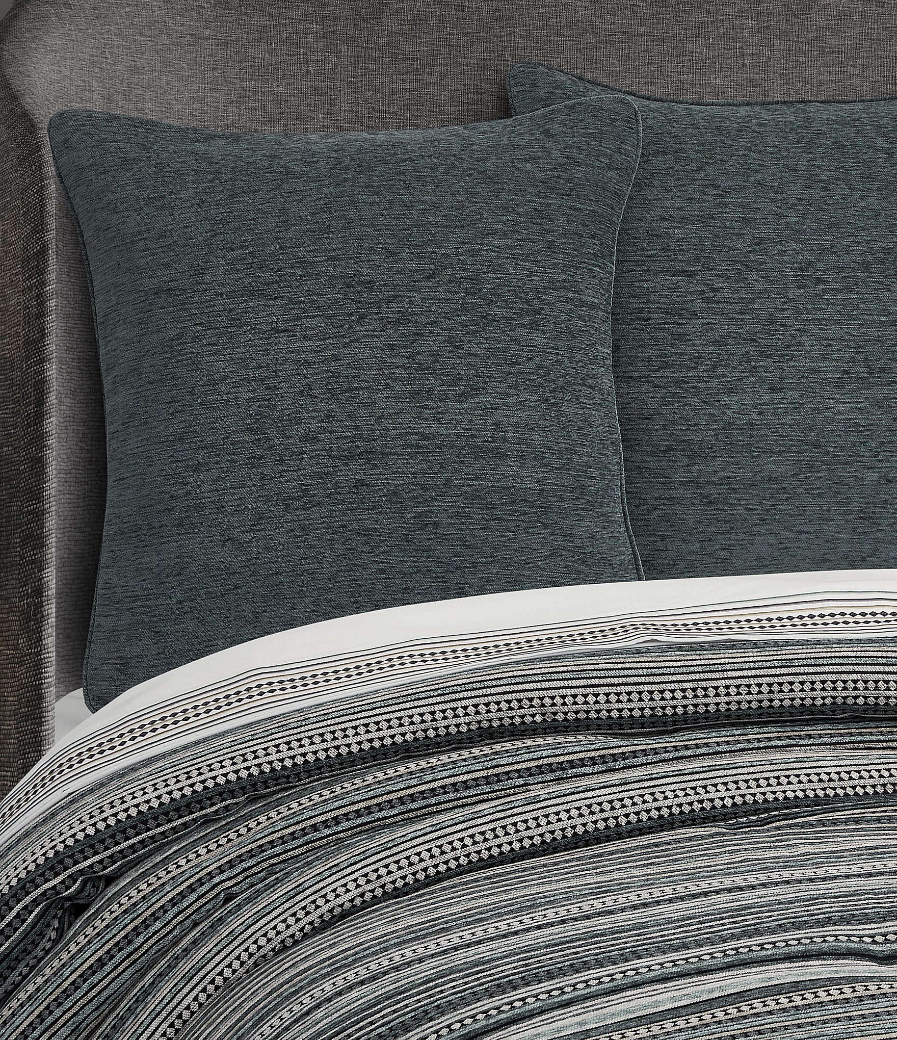 J. Queen New York Parallel Woven Chenille Euro Sham