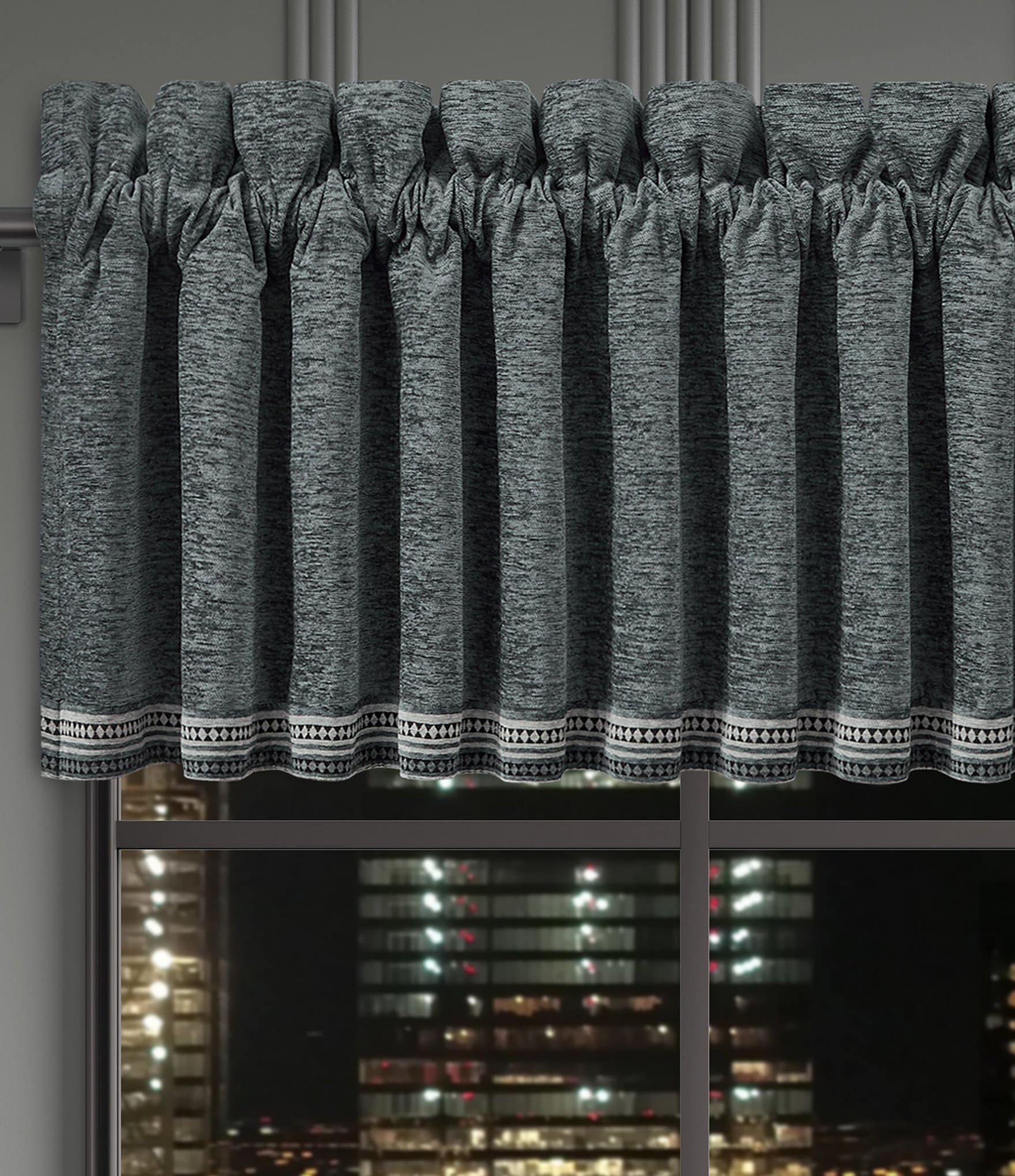 J. Queen New York Parallel Woven Chenille Window Treatment