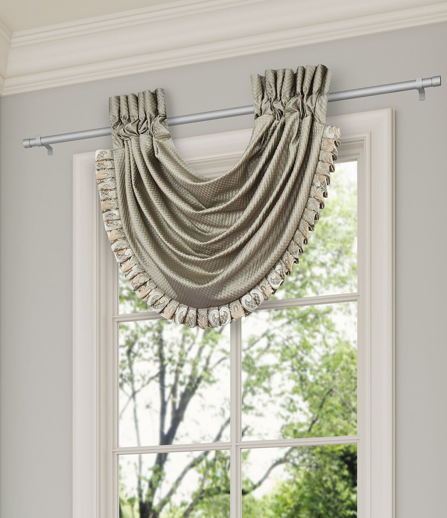 J. Queen New York Piazza Matelasse Textured Window Treatment