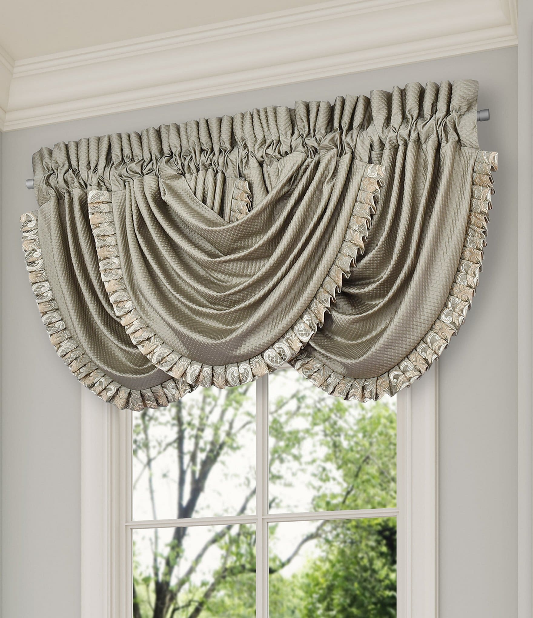 J. Queen New York Piazza Matelasse Textured Window Treatment