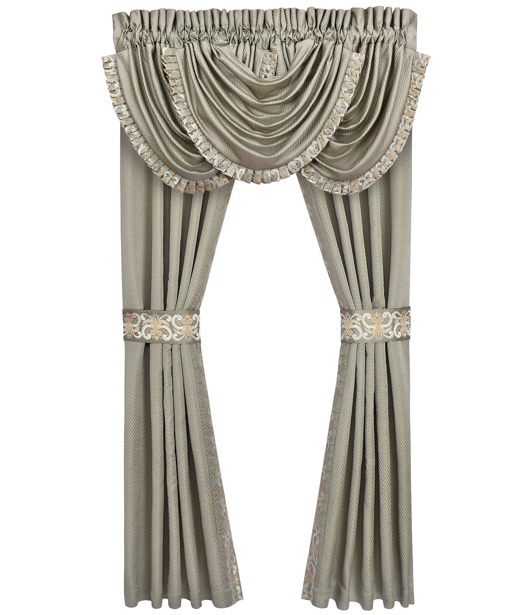 J. Queen New York Piazza Matelasse Textured Window Treatment