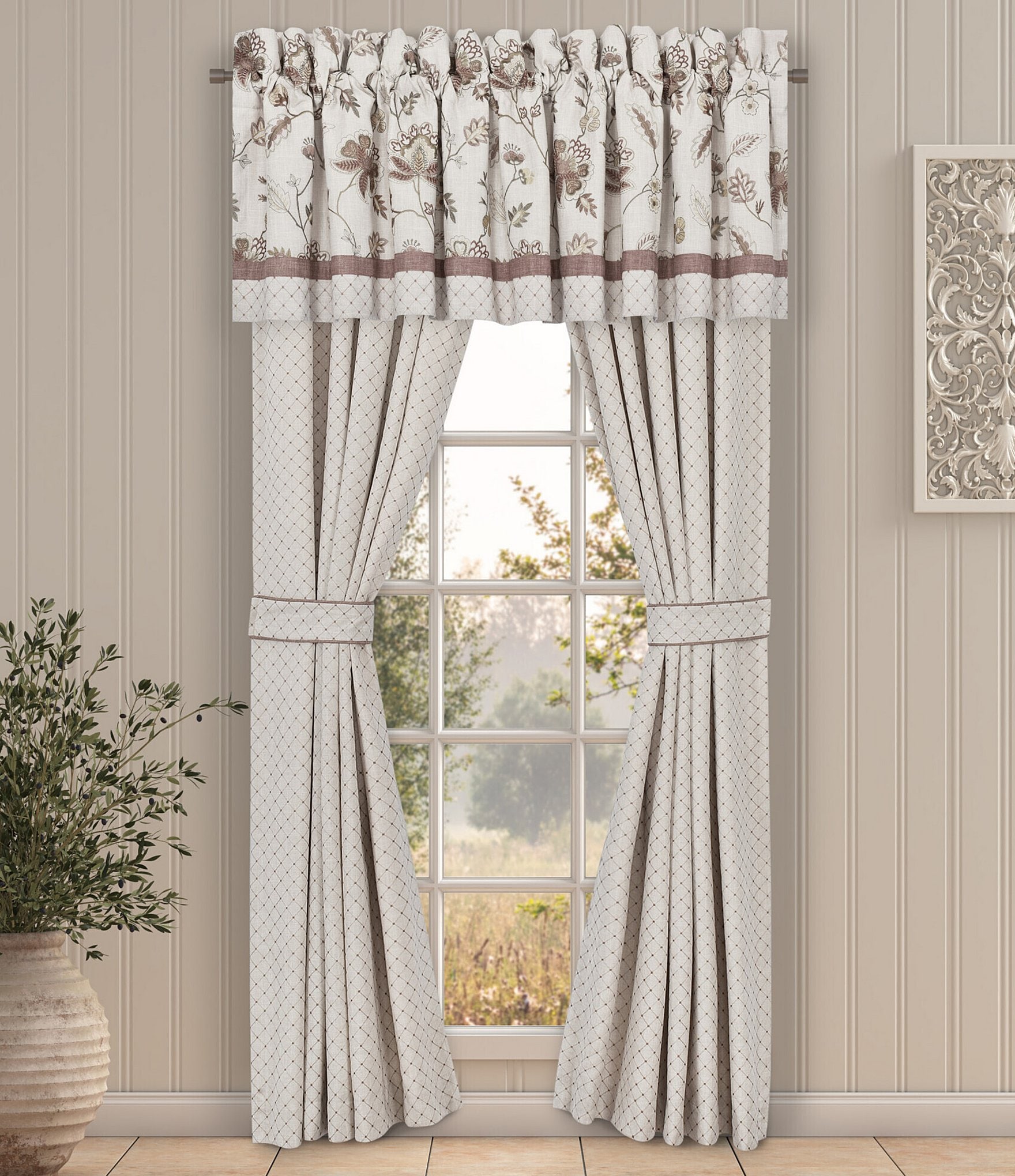 J. Queen New York Santa Rosa Linen Textured Window Treatment