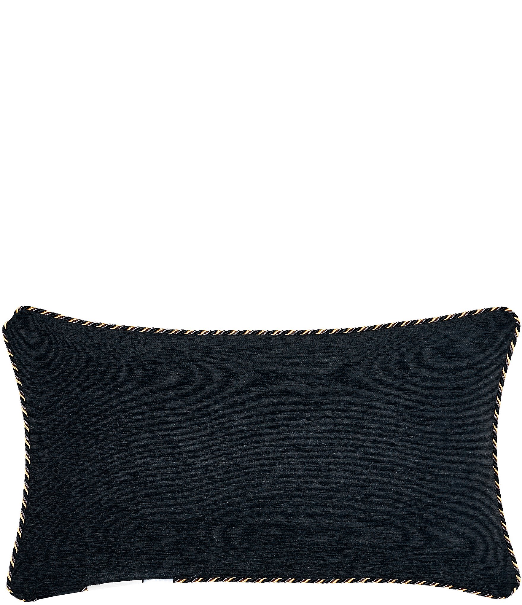 J. Queen New York Savoy Reversible Woven Chenille Foulard Boudoir Pillow