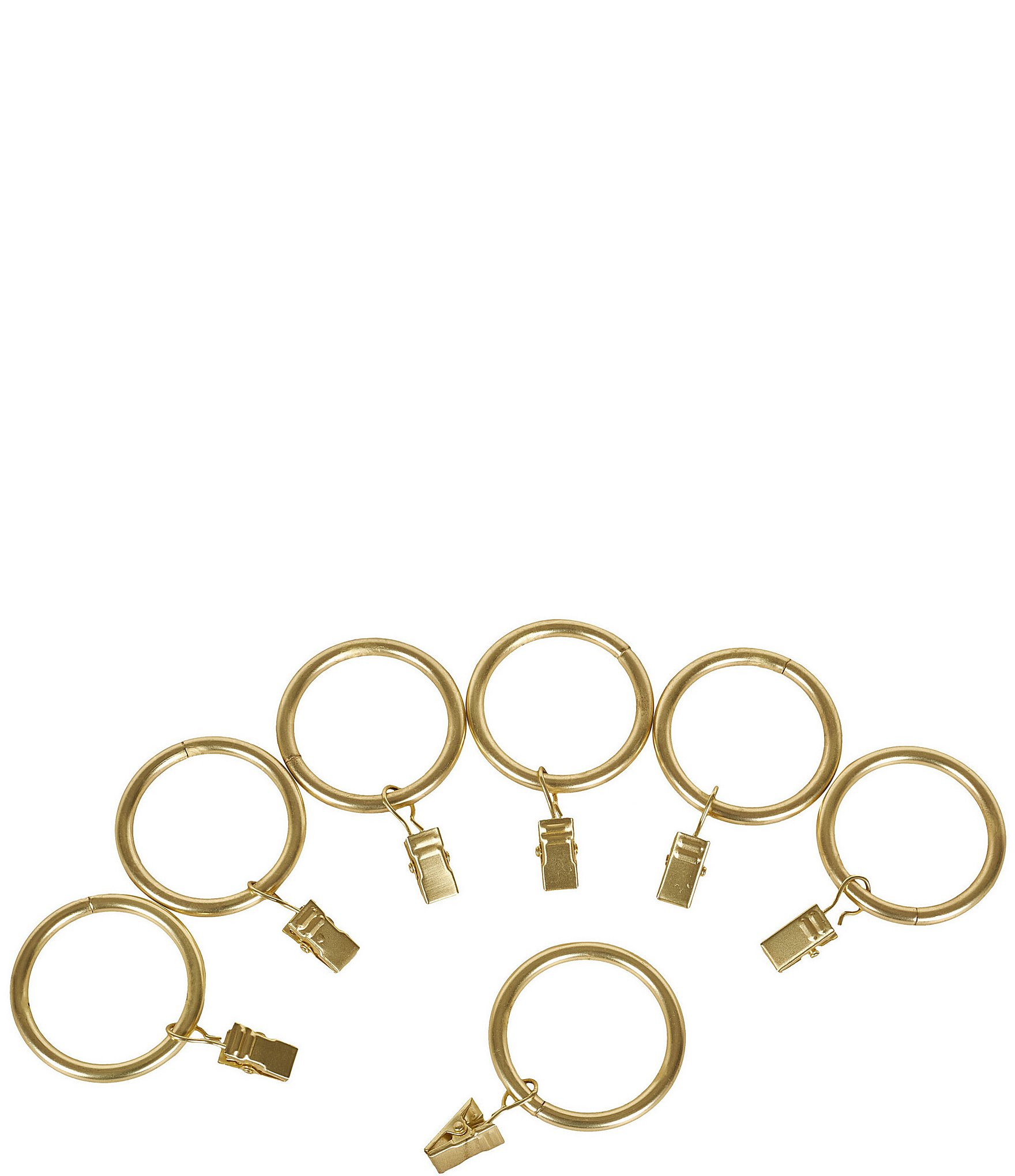 J. Queen New York Stanton Window Curtain Metal Clip Rings