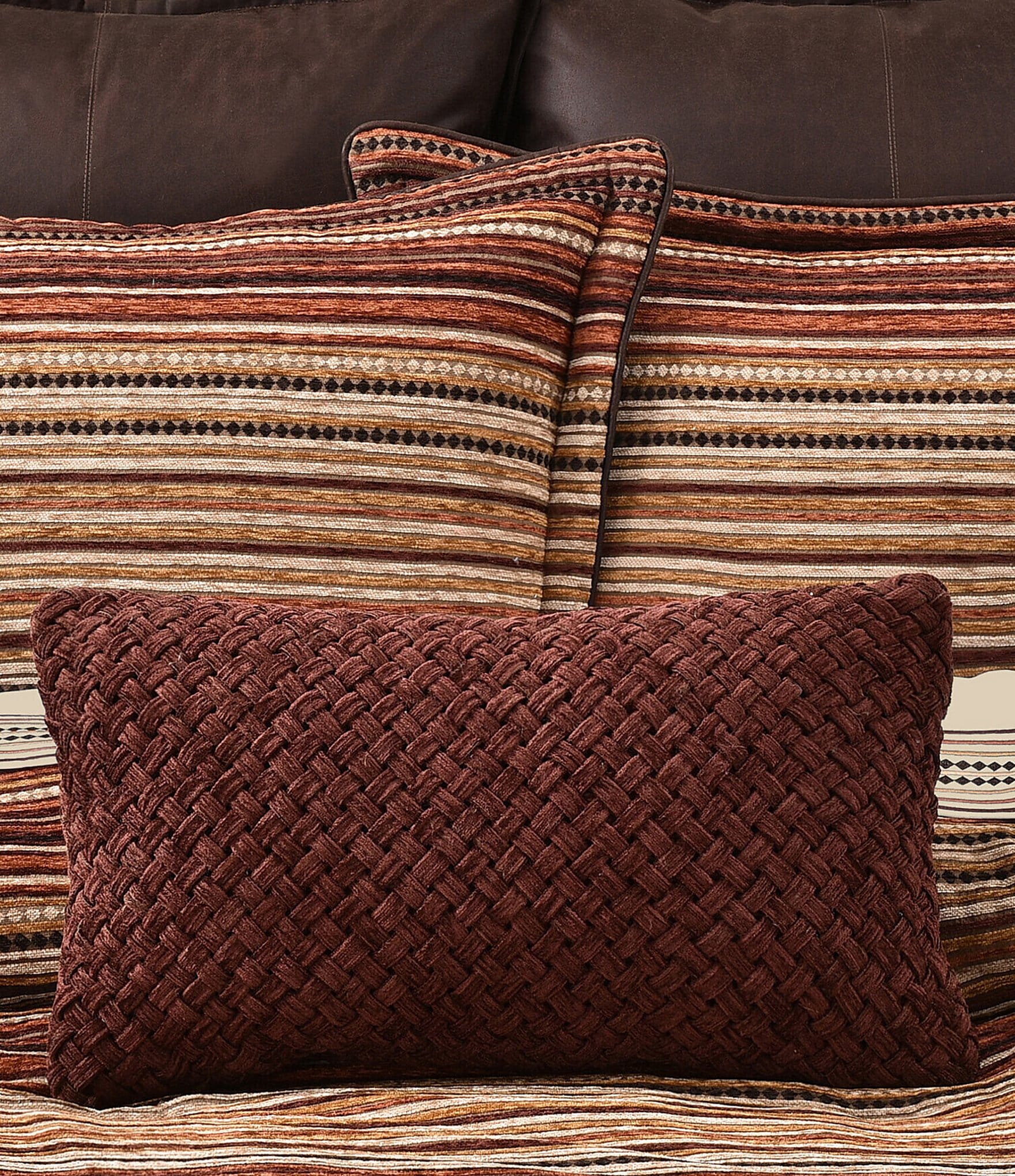 J. Queen New York Sundance Braided Textured Boudoir Decorative Throw Pillow