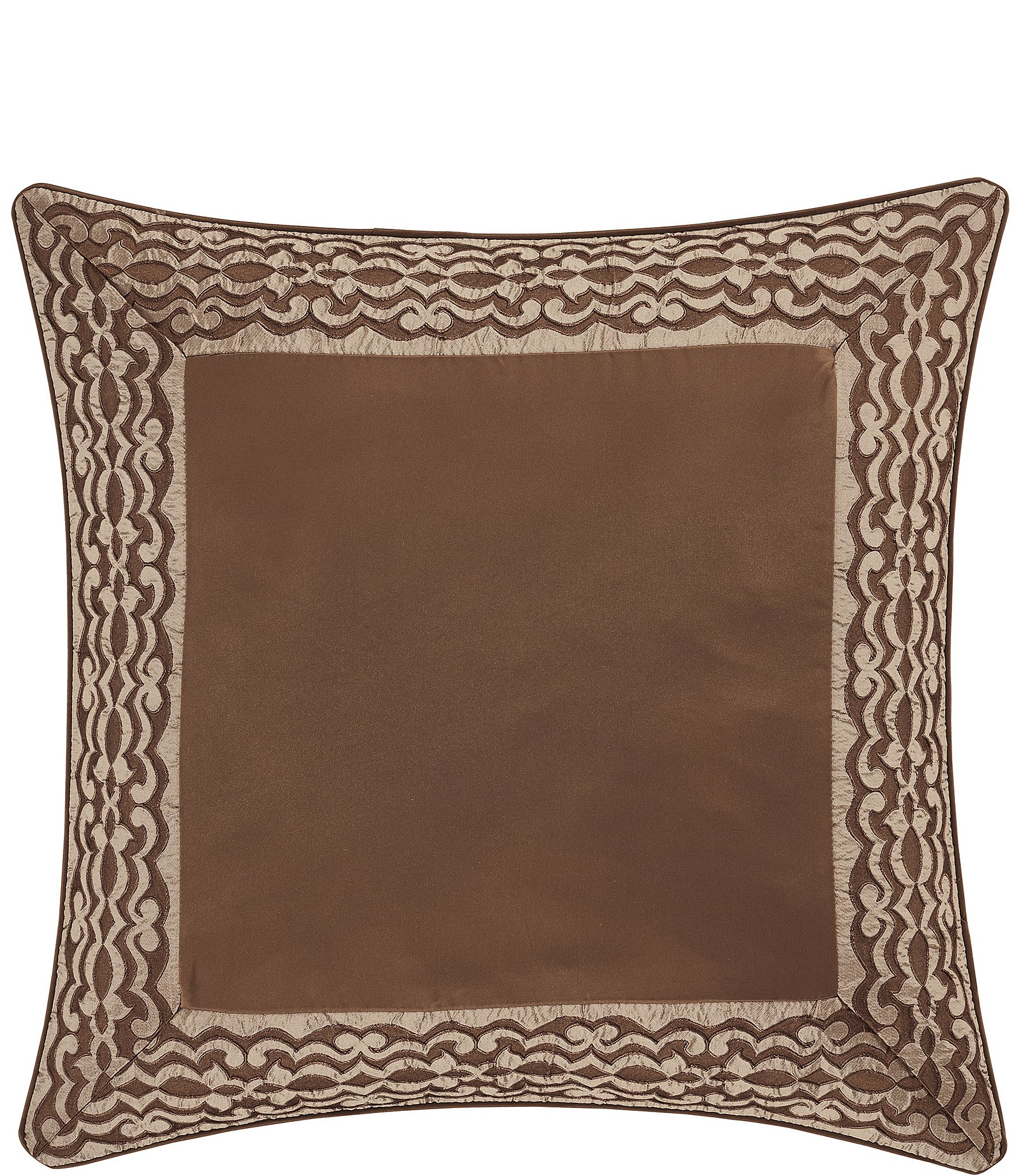 J. Queen New York Surano Damask Border Euro Sham