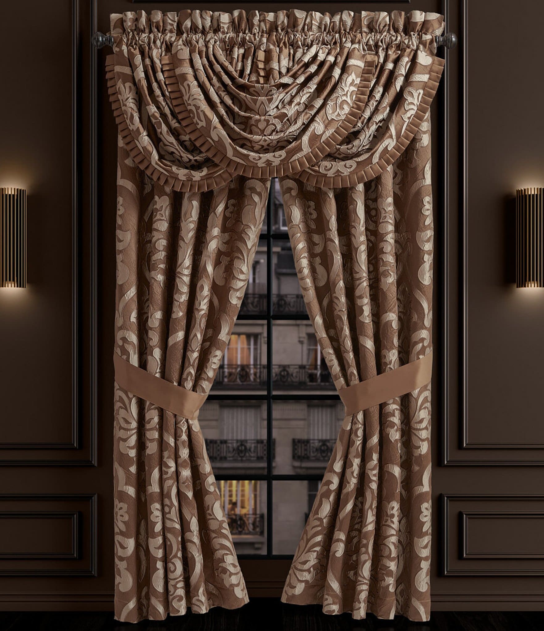 J. Queen New York Surano Jacquard Room Darkening Window Treatments