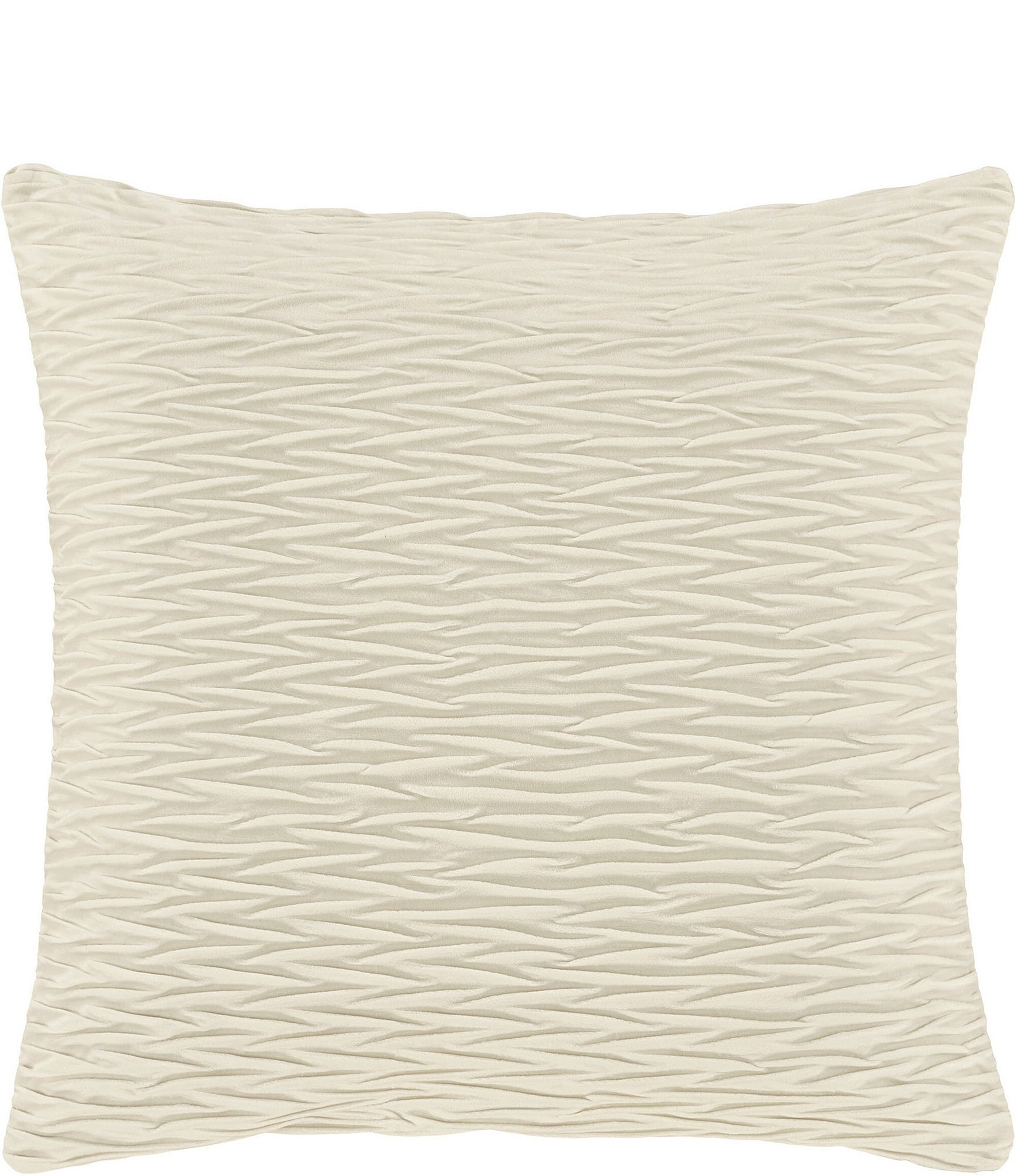 J. Queen New York Townsend Ripple Pleated Square Pillow Cover