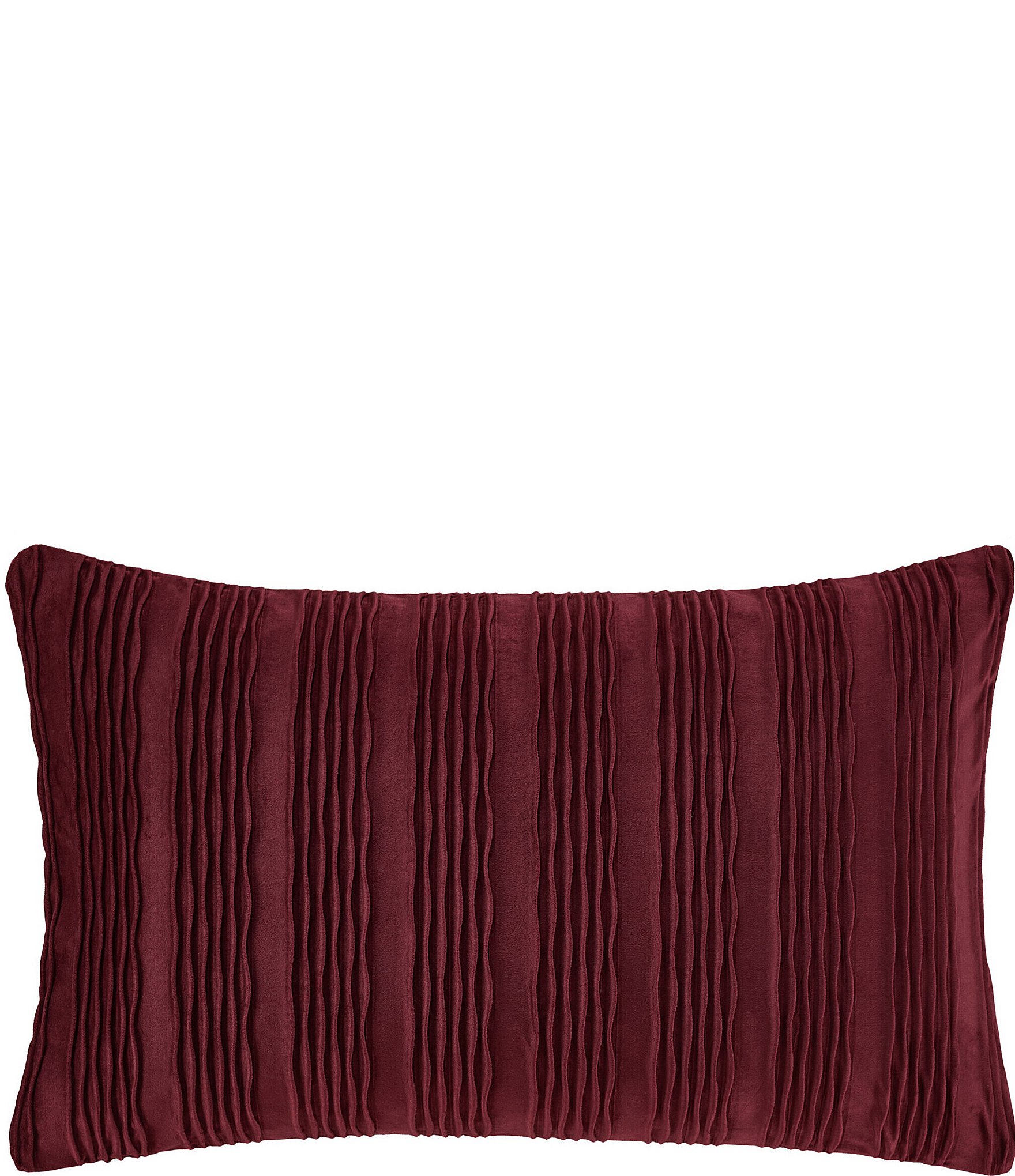 J. Queen New York Townsend Wave Textured Velvet Lumbar Decorative Pillow Cover