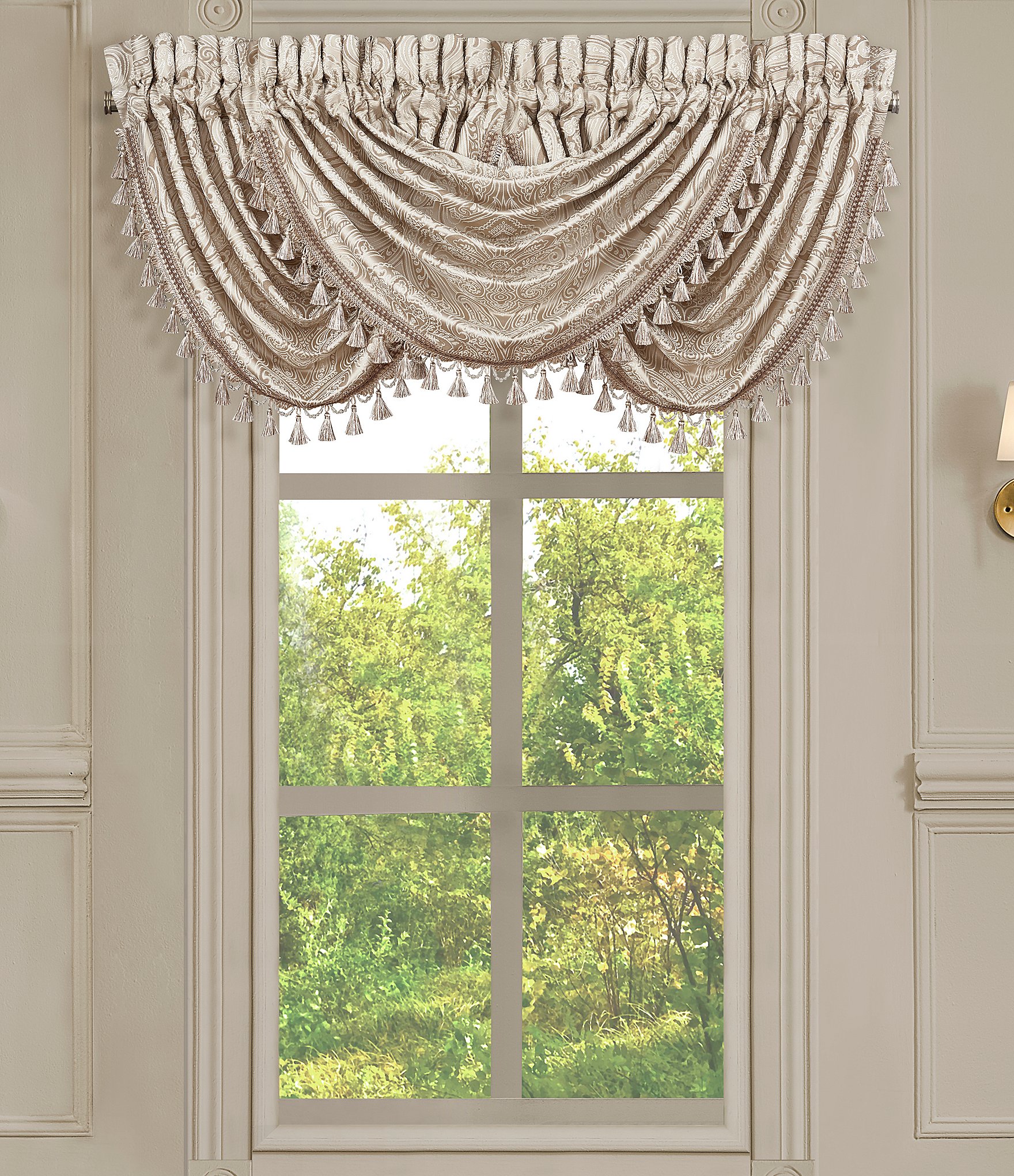 J. Queen New York Trinity Jacquard Damask Window Treatments