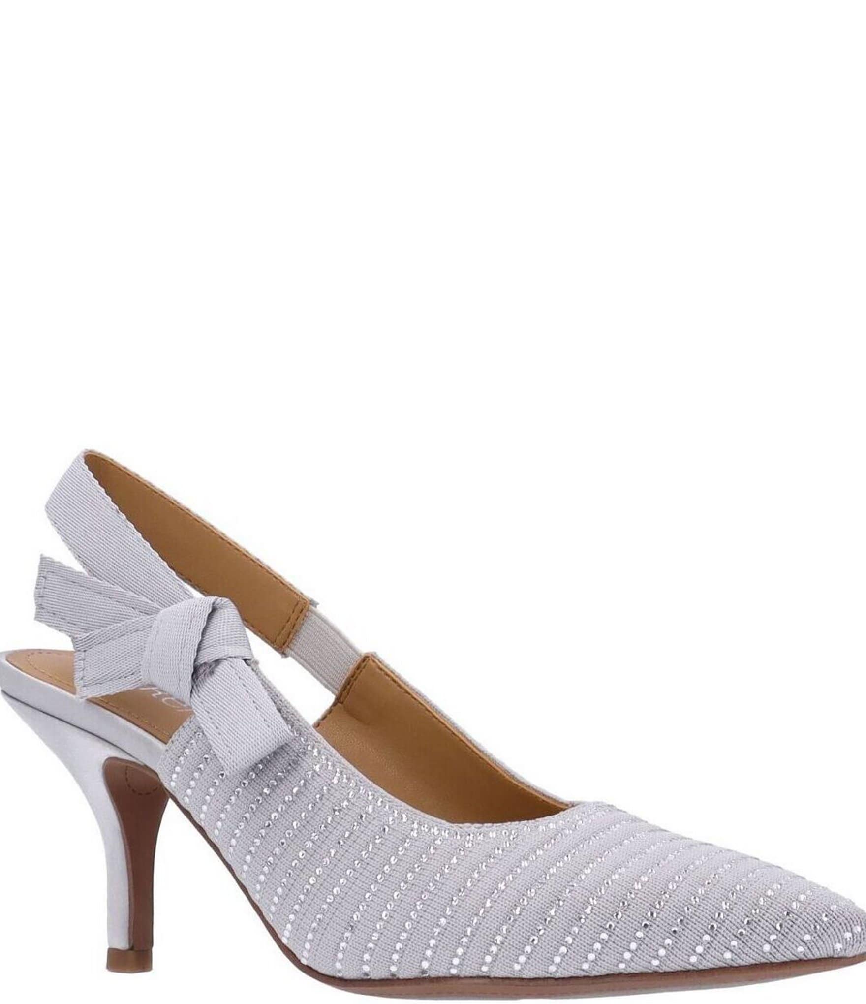サンダル・ミュール SLINGBACK DECOLLETE' BOWOW IN MOIRE' TISSUE Bowow Slingback Pumps In Moirè Fabric 45mm for Woman in