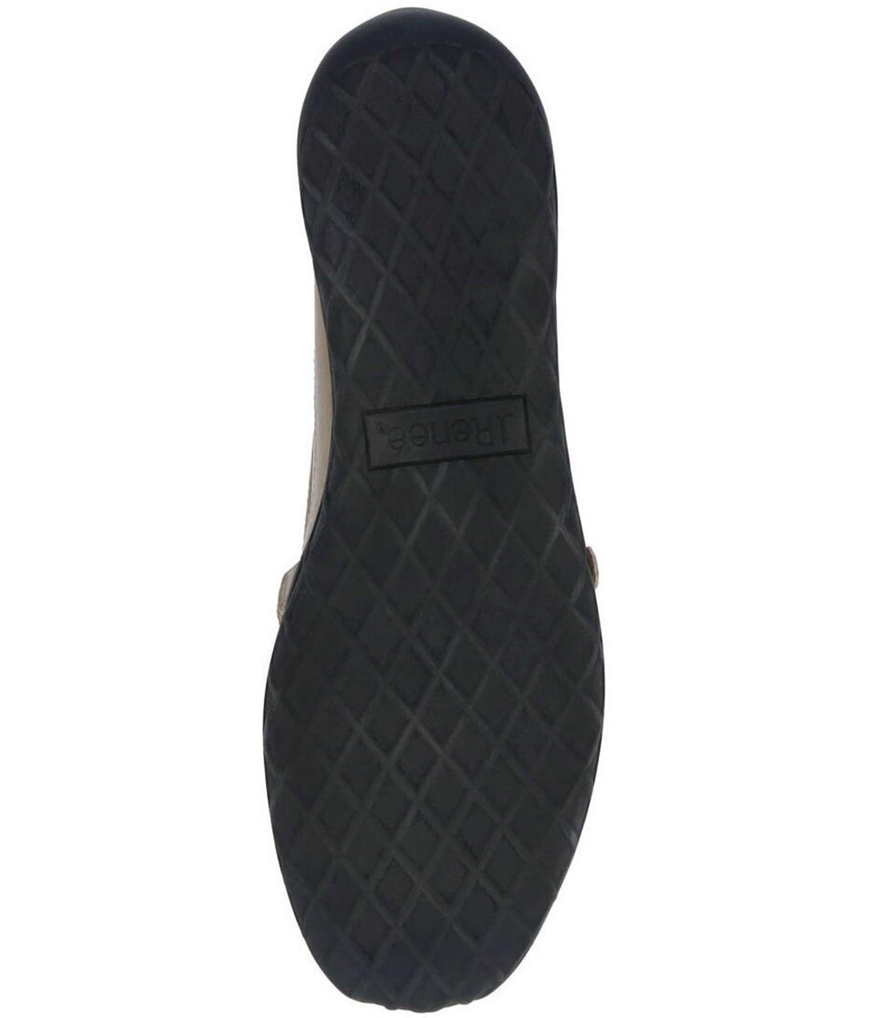 J. Renee Belenya Metallic Leather and Mesh Mary Jane Flats