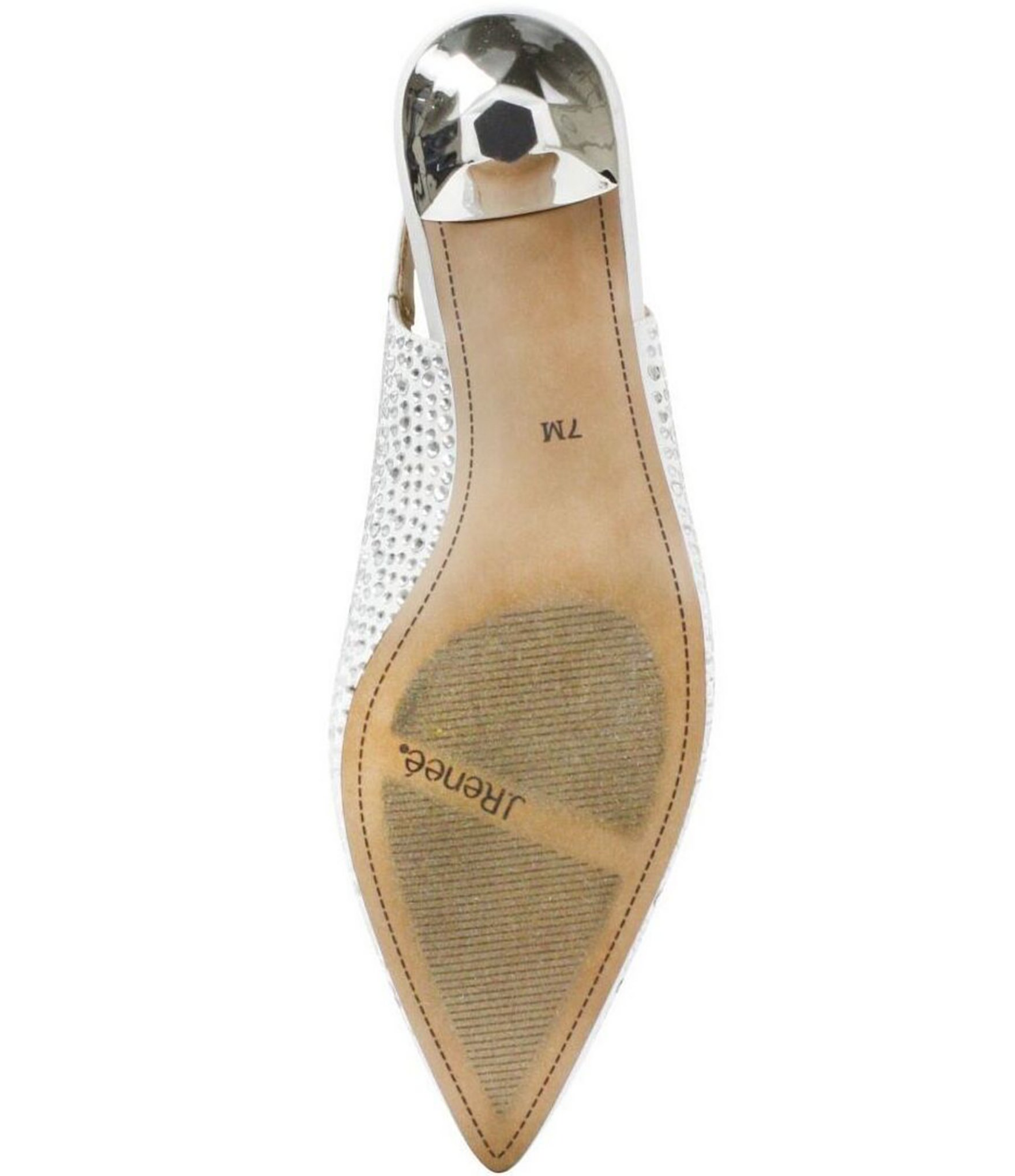 J. Renee Ferryanne Rhinestone Satin Slingback Pumps