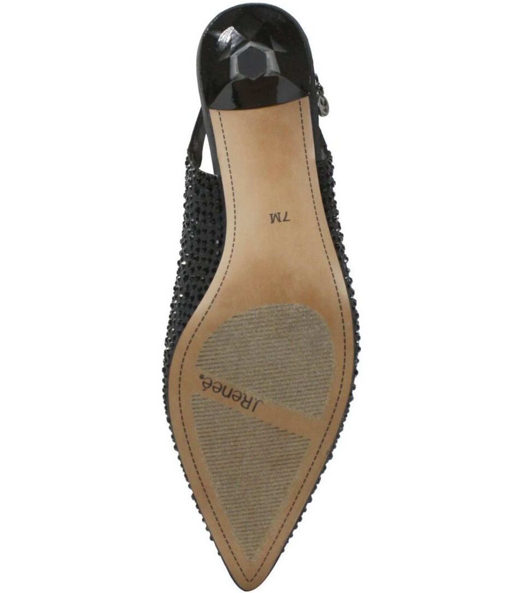 J. Renee Ferryanne Rhinestone Satin Slingback Pumps