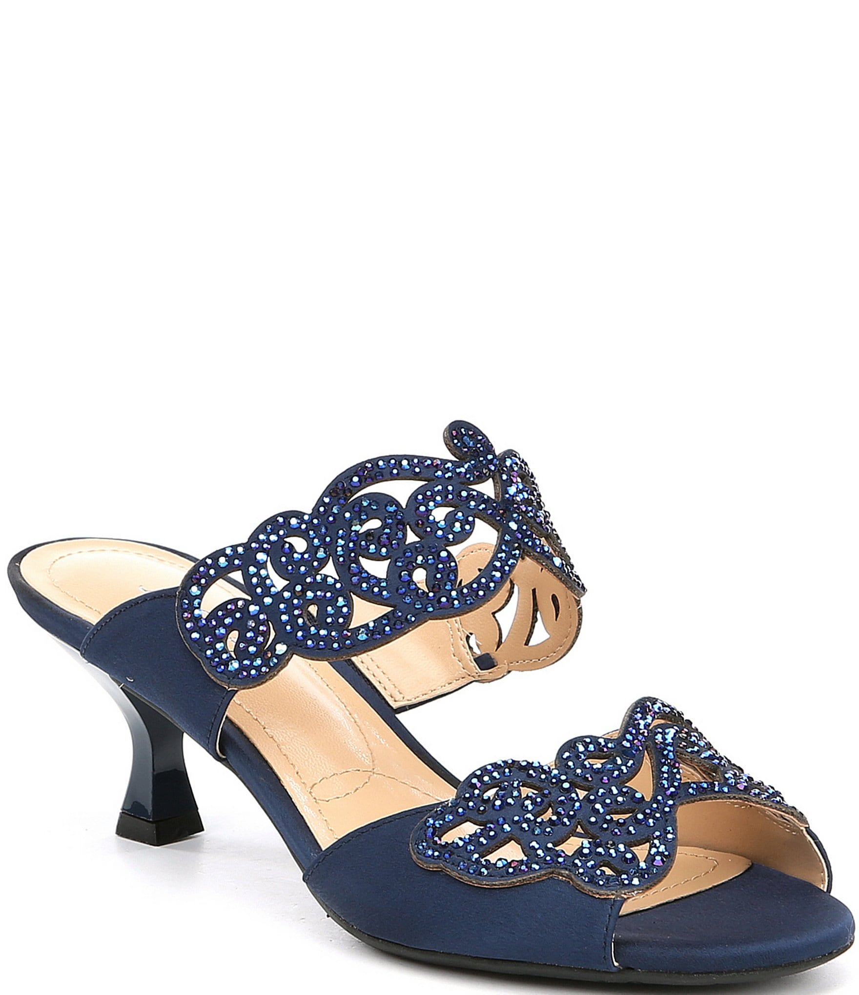 dillards navy blue shoes
