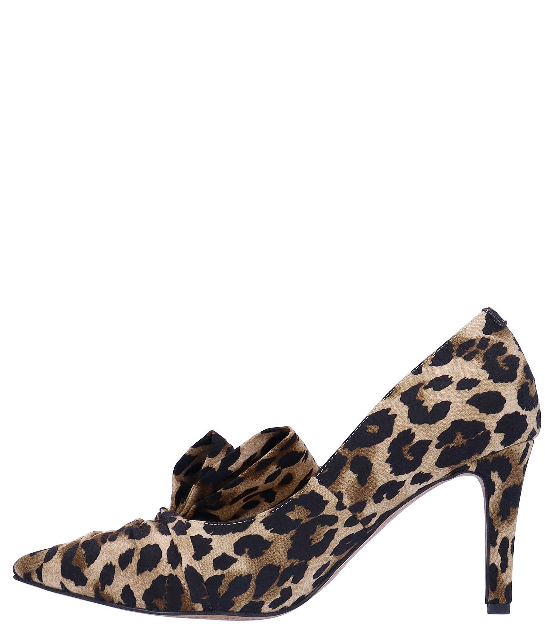 J. Renee Hirisha Satin Leopard Bow Detail Dress Pumps