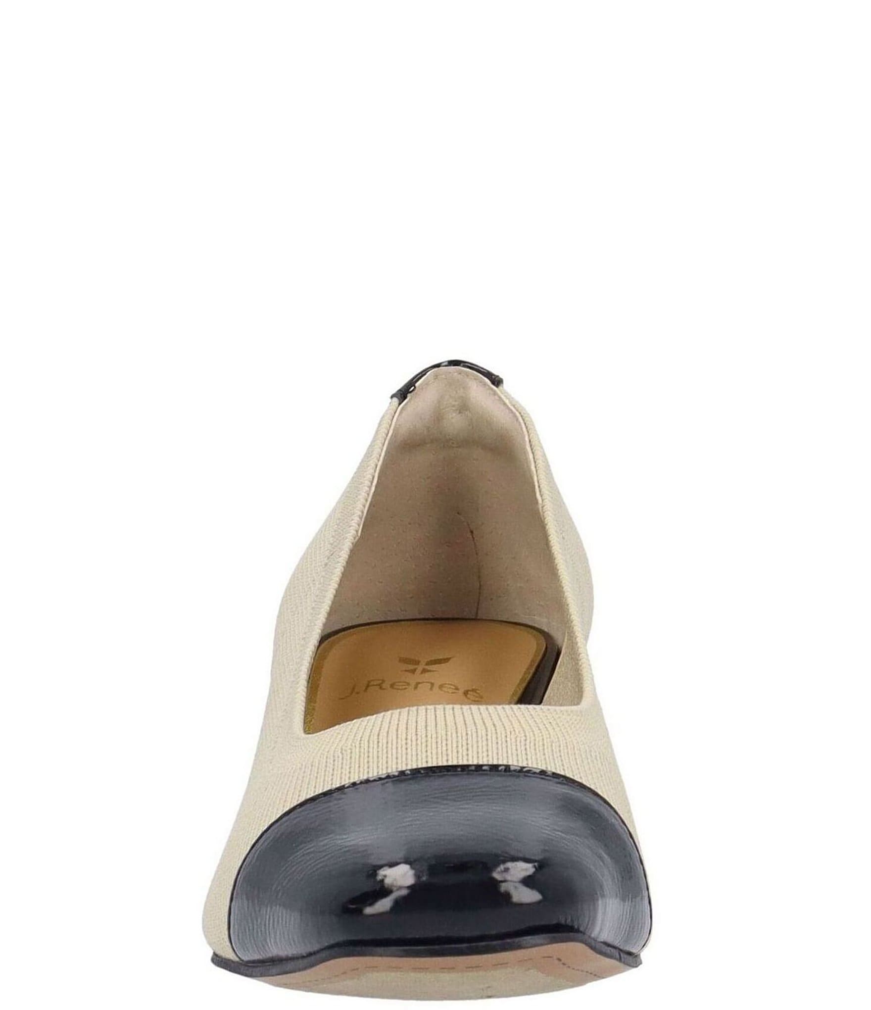 J. Renee Javelle Stretch Knit Cap Toe Pumps
