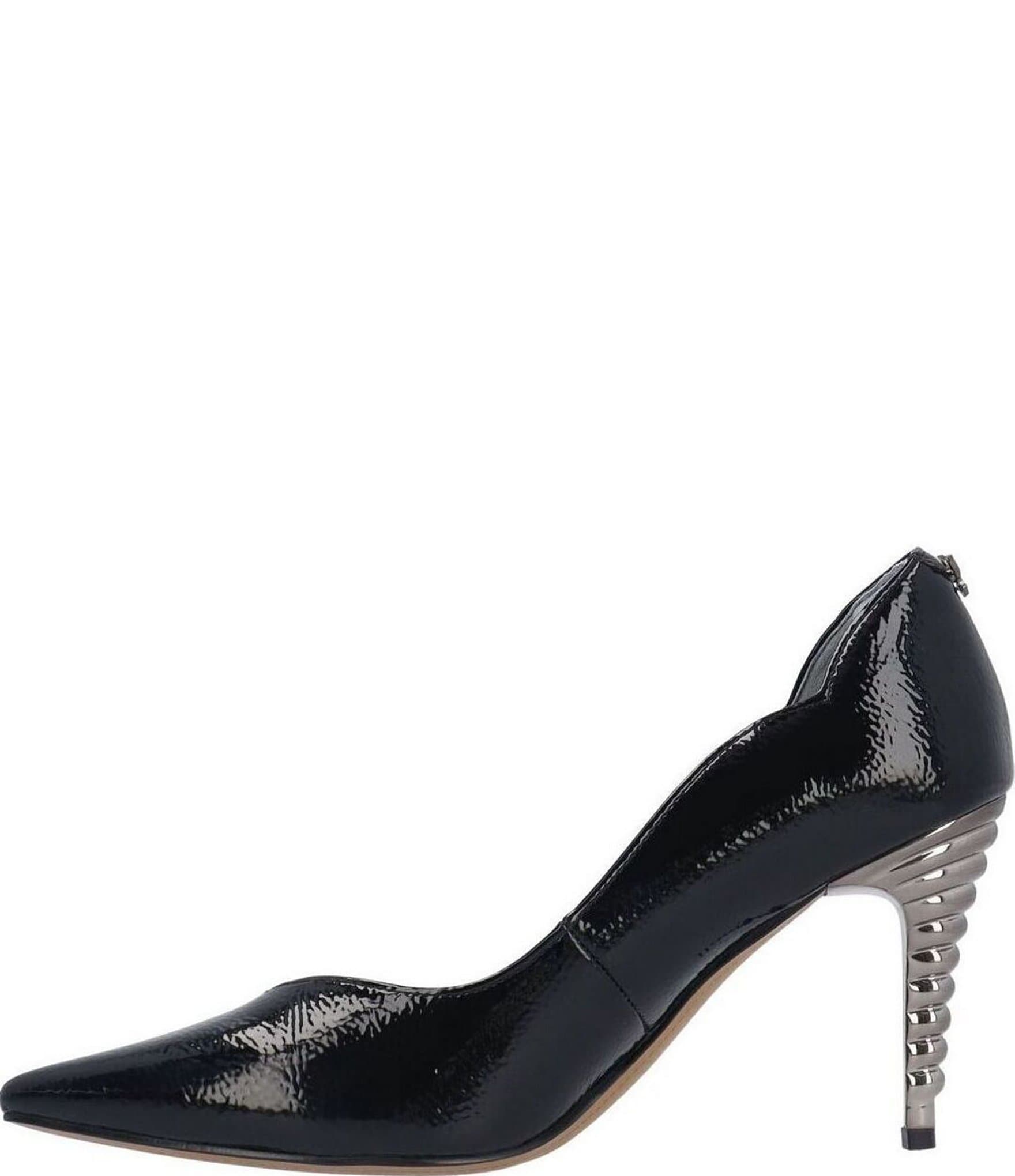 J. Renee Lunessa Patent Pointed Toe Pumps