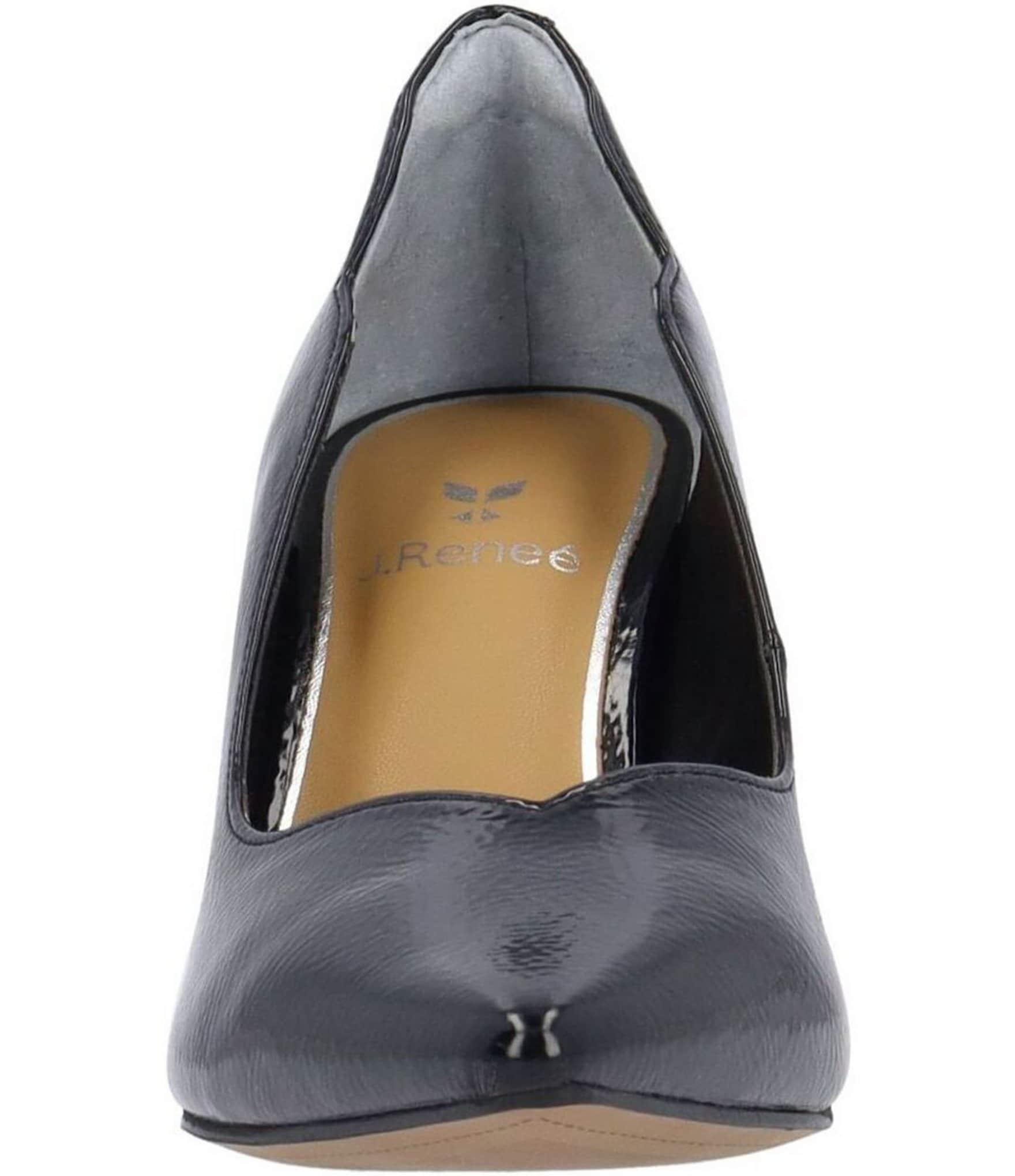J. Renee Lunessa Patent Pointed Toe Pumps