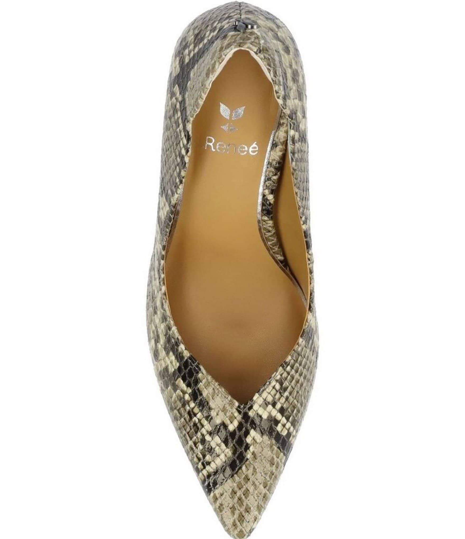 J. Renee Lunessa Snake Print Pointed Toe Pumps