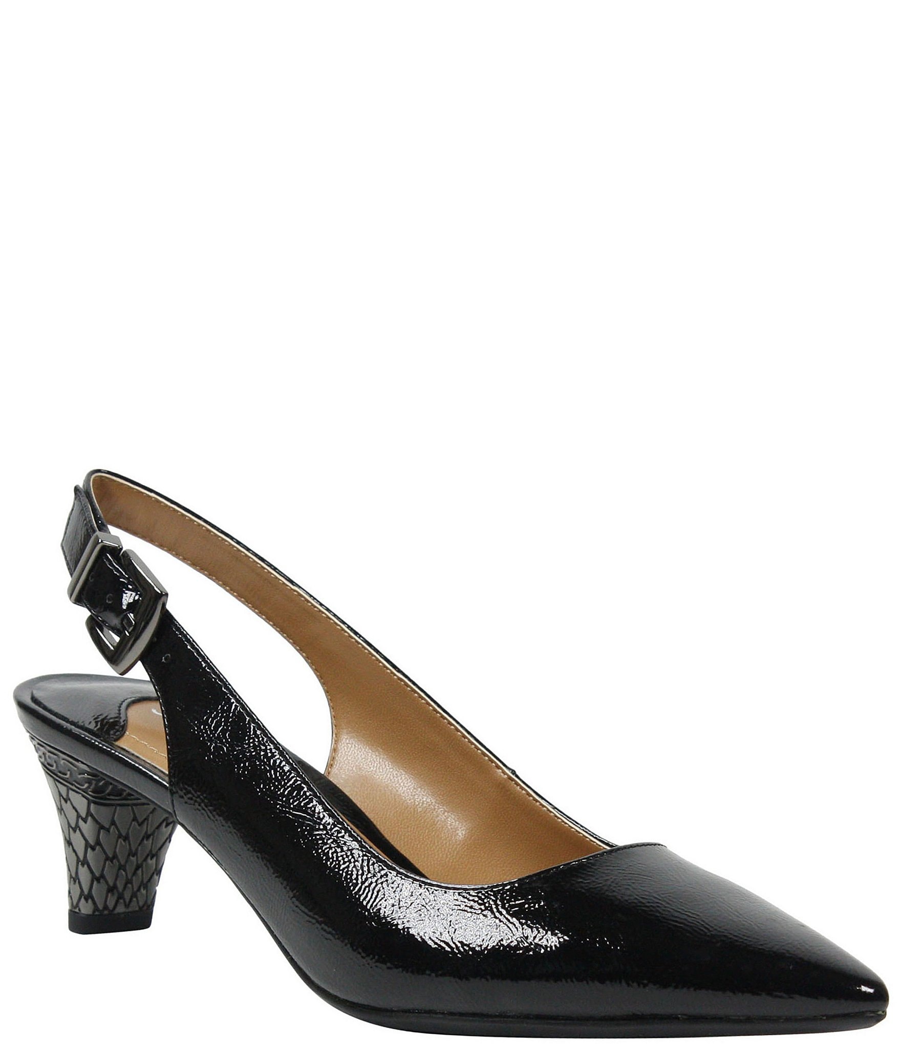 J. Renee Mayetta Slingback Pearlized Patent Pumps | Dillard's