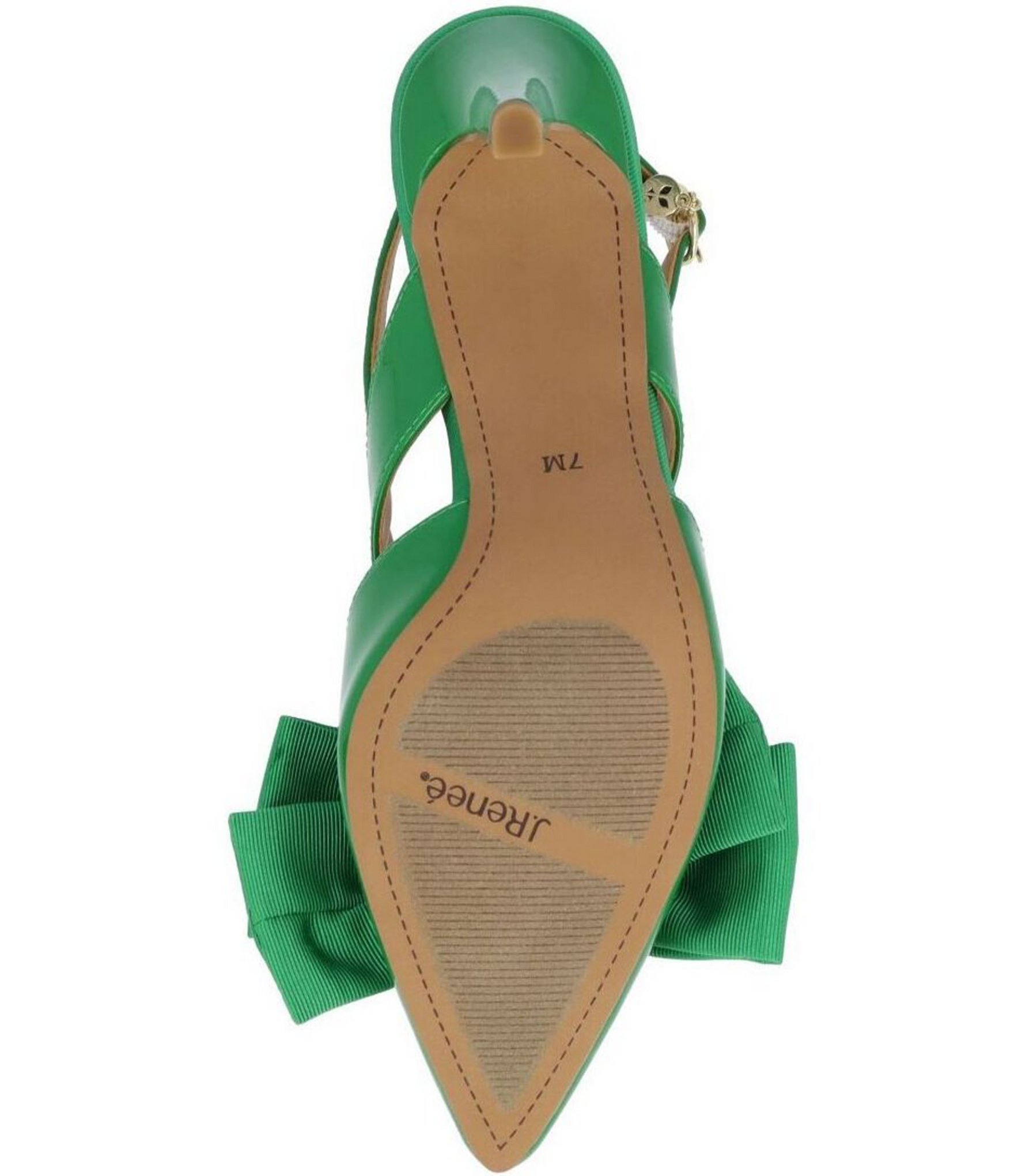 J. Renee Morigen Patent Bow Slingback Pumps