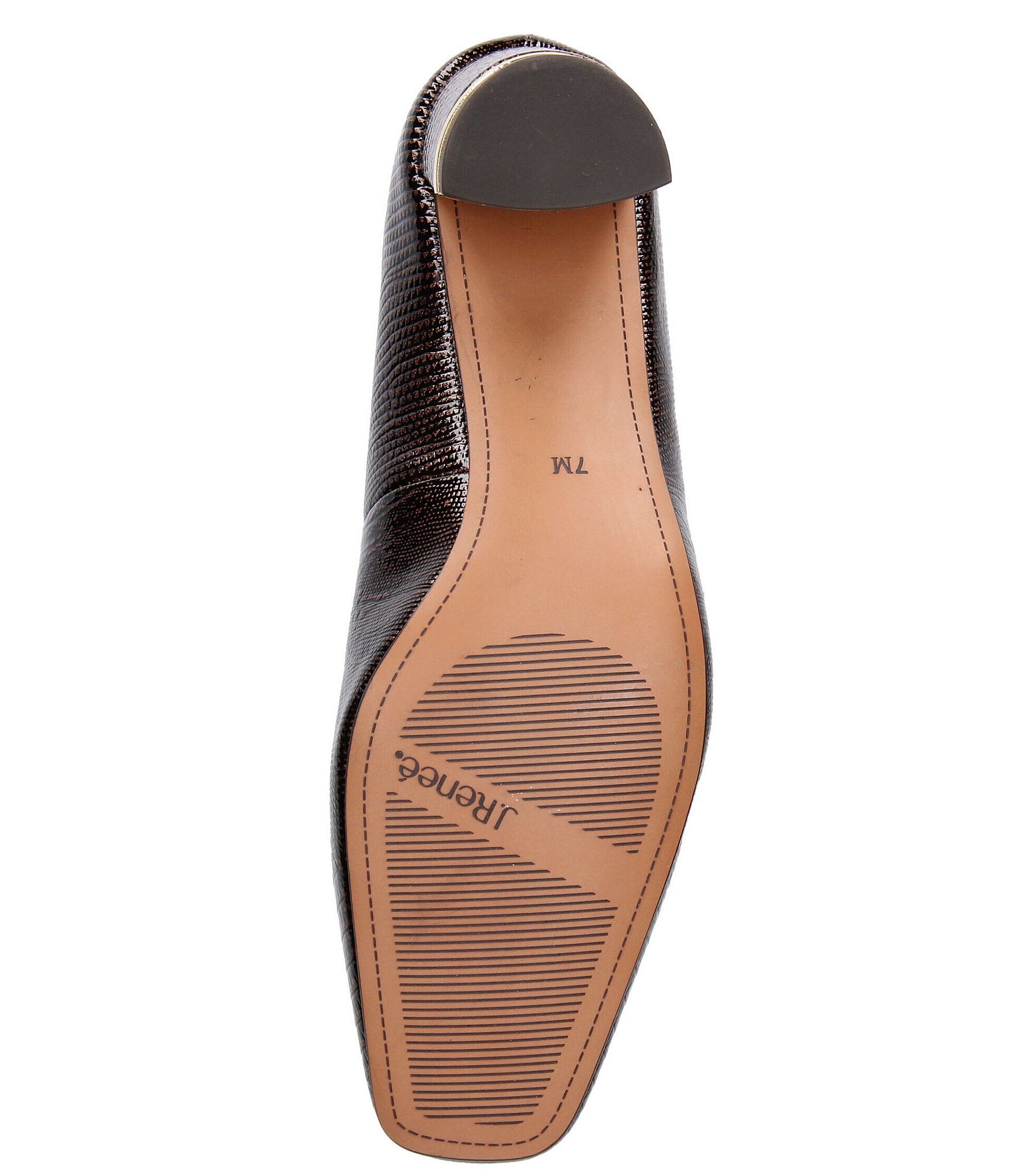 J. Renee Olivienne Patent Lizard Embossed Pumps