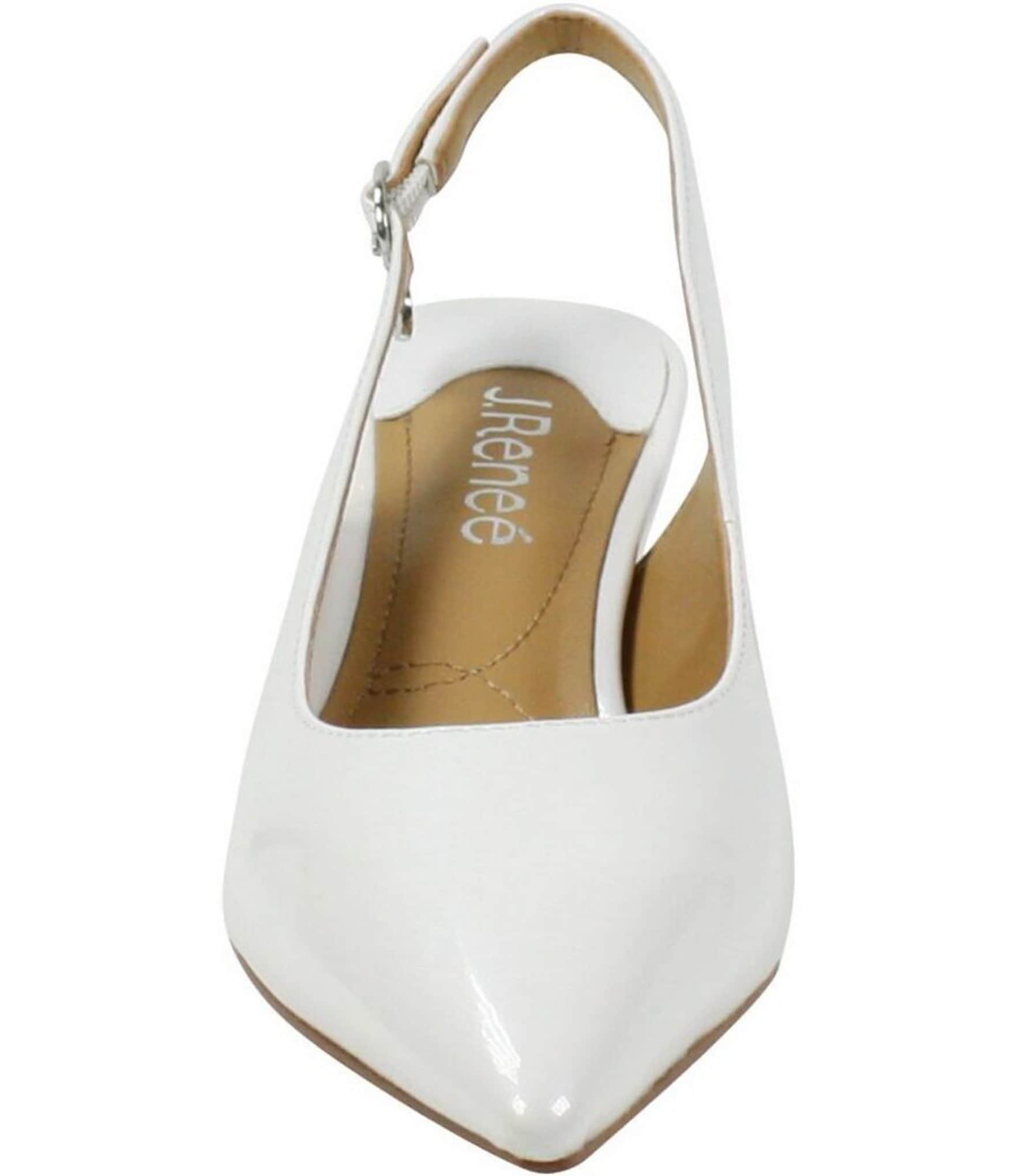 J. Renee Shayanne Patent Slingback Pumps