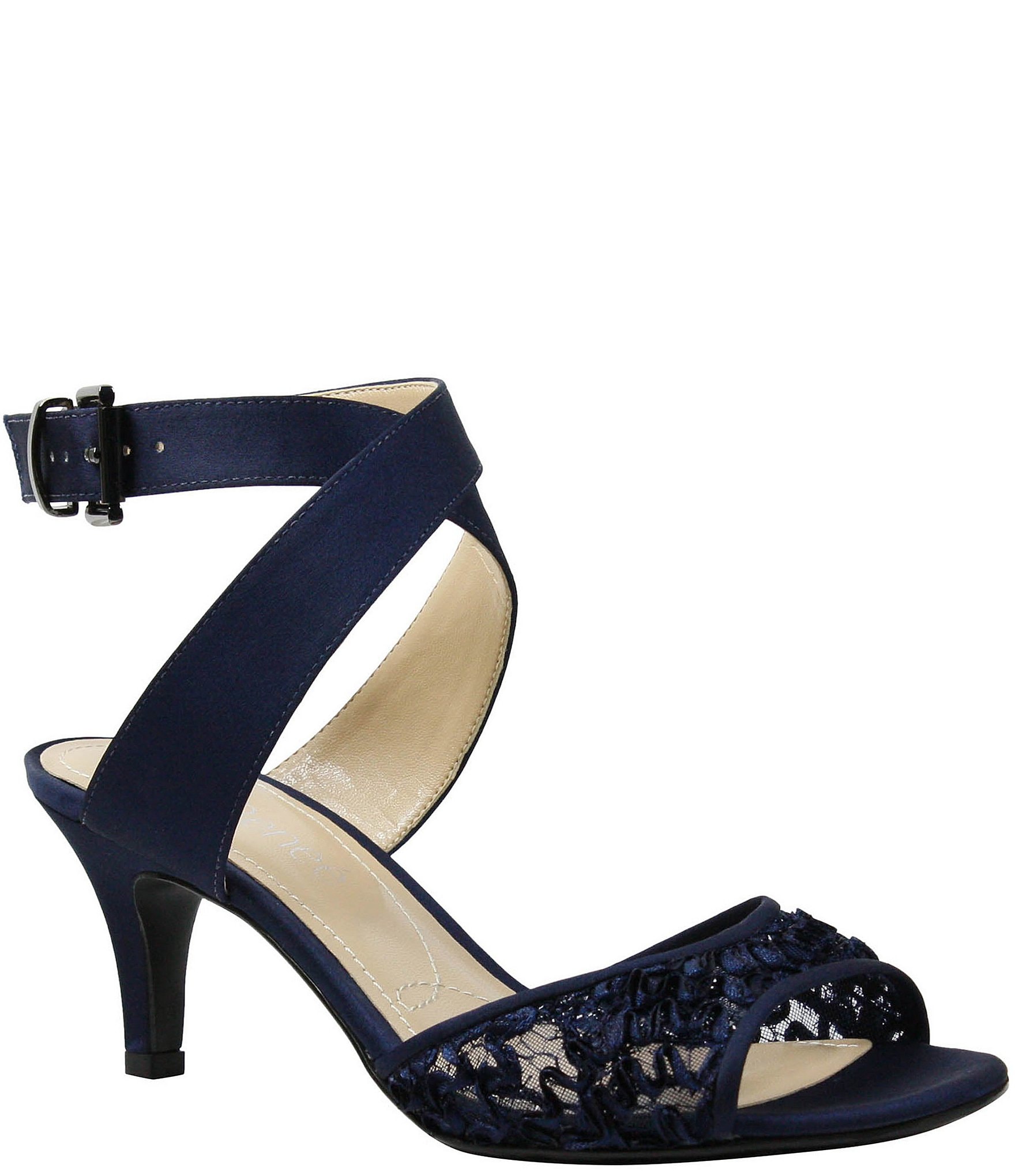 navy blue dress sandals wide width