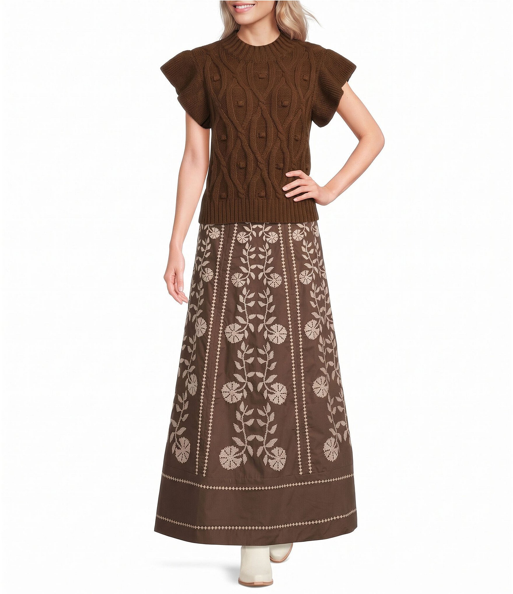 J.Marie Maelan A-Line Skirt