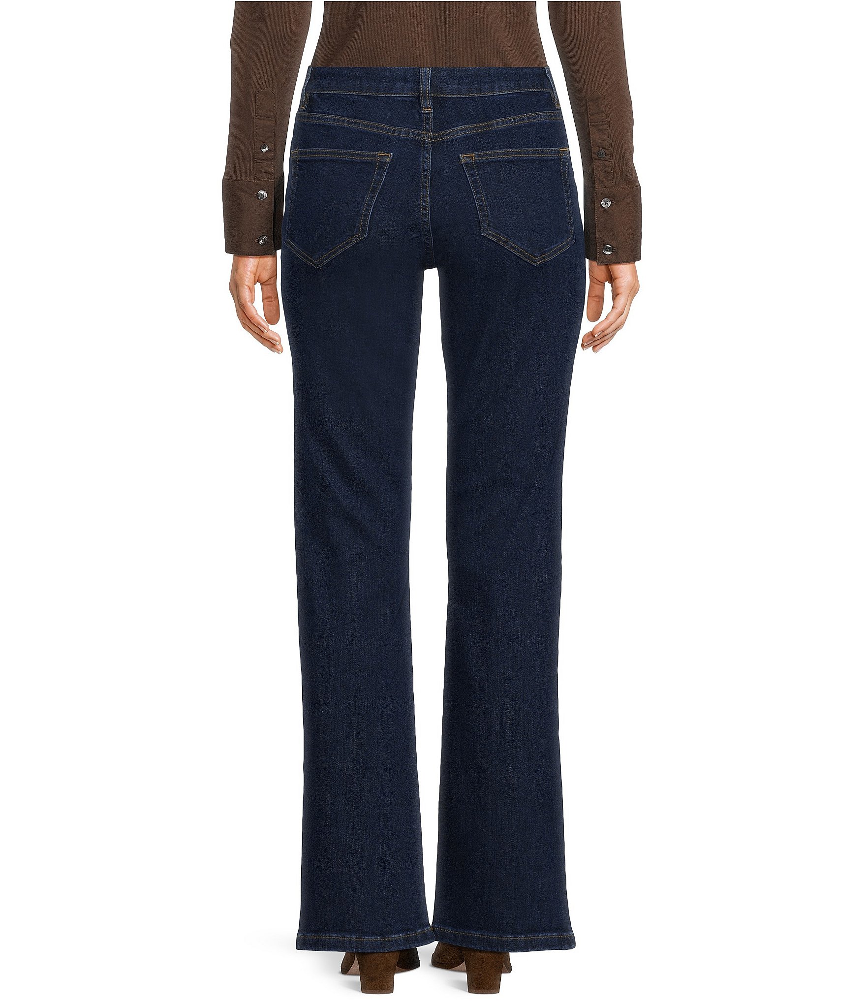 J.McLaughlin High-Rise 5-Pocket Flare Denim Jean