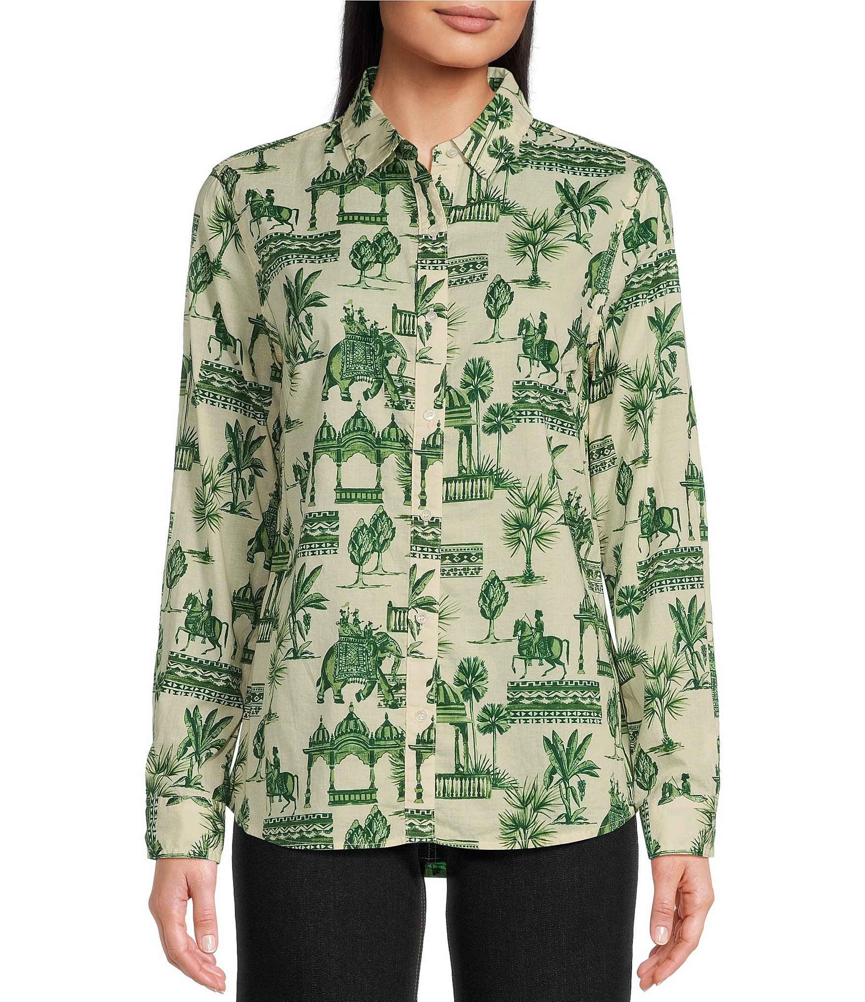 Ameri（アメリ）の「UNDRESSED MONOGRAM DRAPE COLLAR BLOUSE