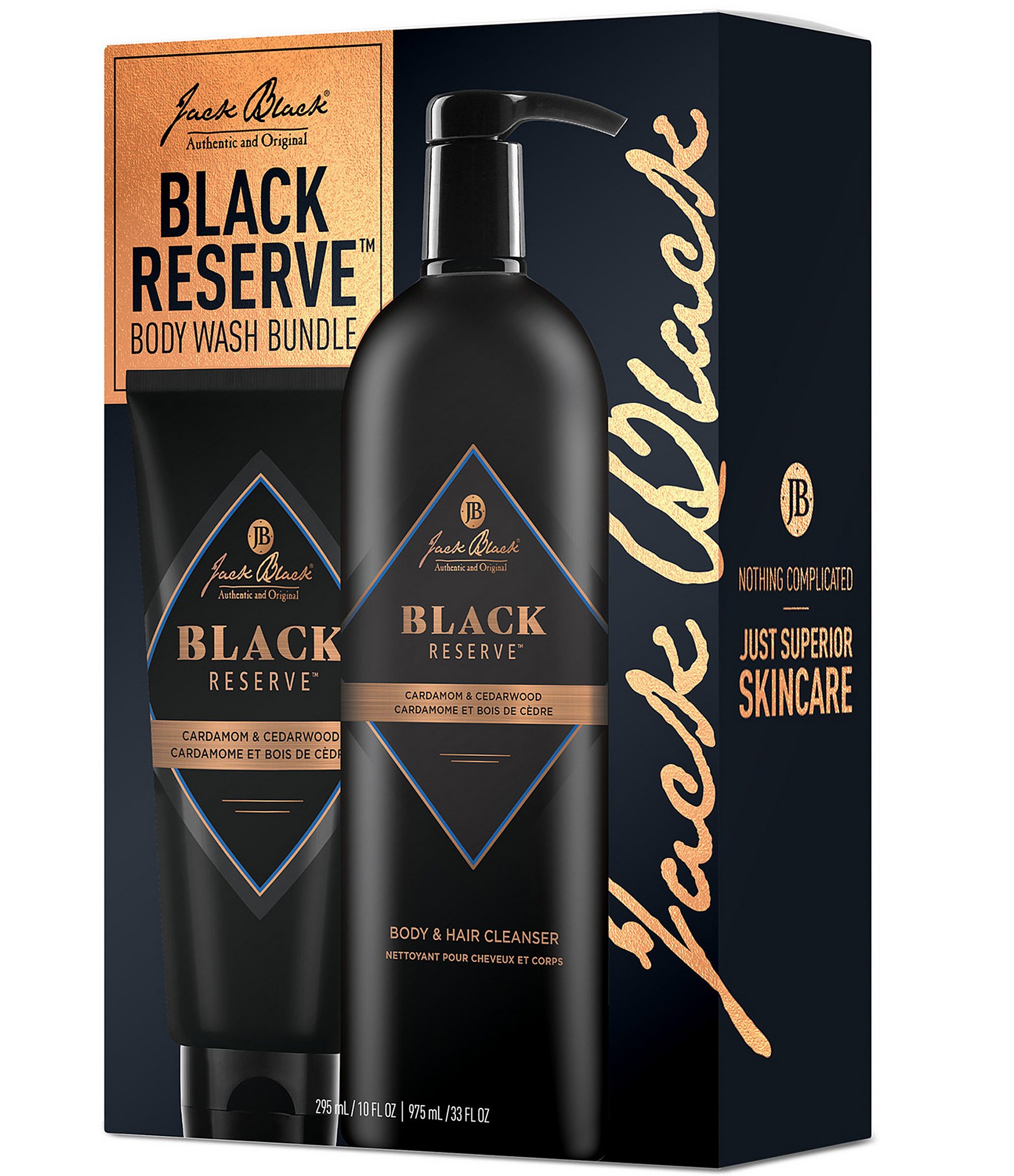 Jack Black Black Reserve Cleanser Duo-Limited Edition Holiday Gift Set