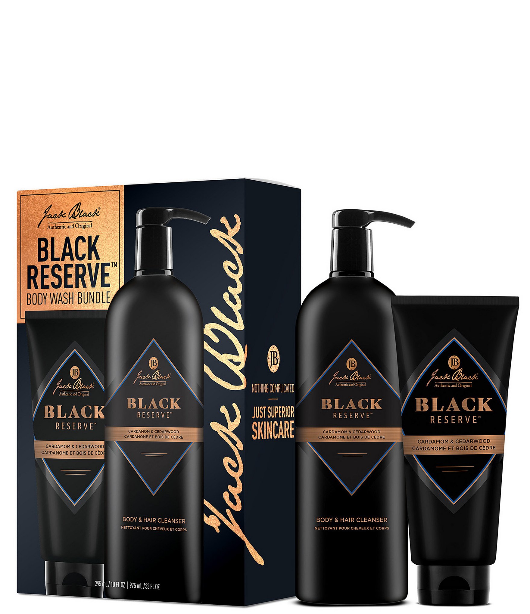 Jack Black Black Reserve Cleanser Duo-Limited Edition Holiday Gift Set