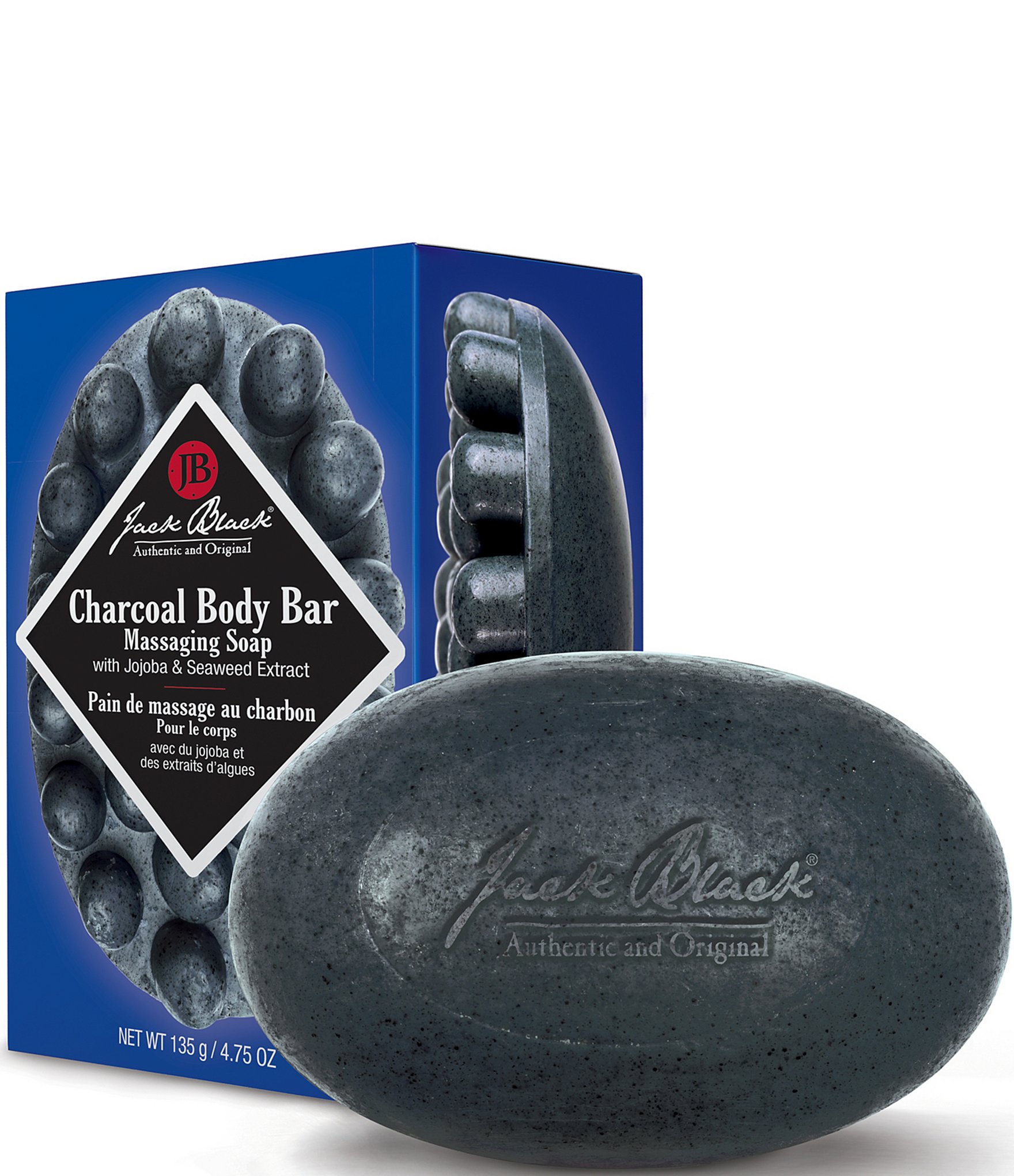 Jack Black Charcoal Body Bar Massaging Soap