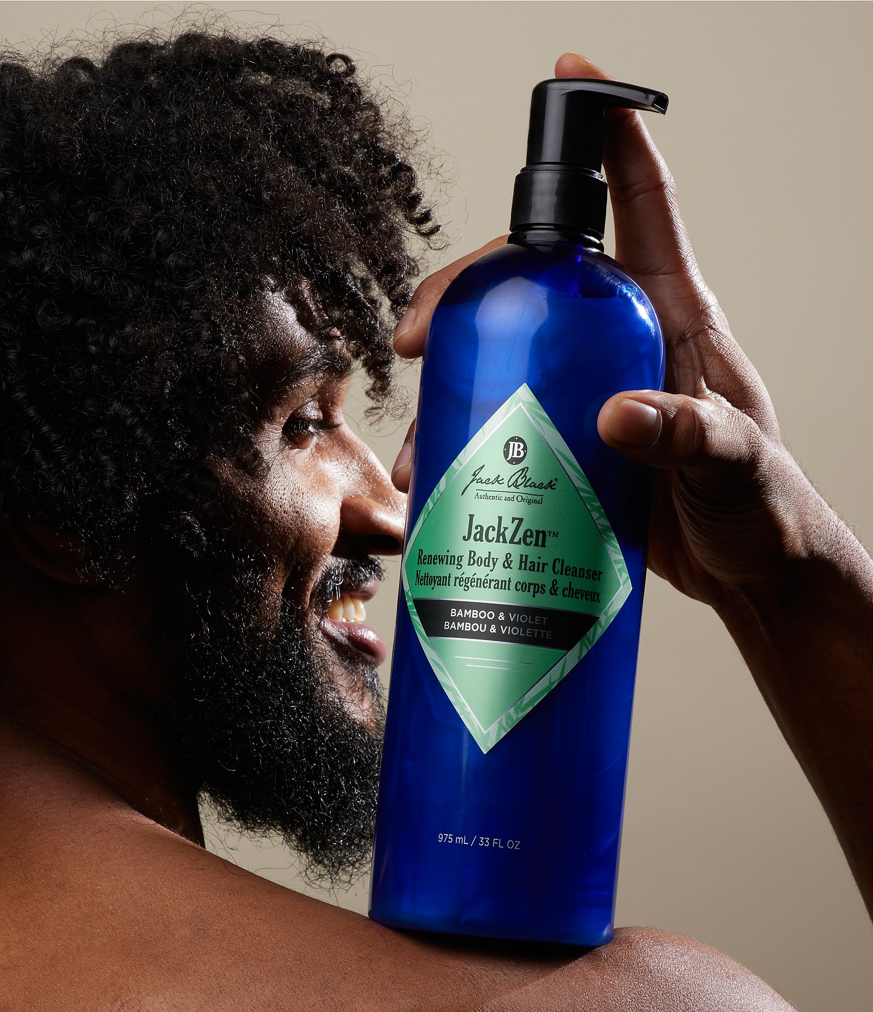 Jack Black #double;JackZen™ Renewing Body & Hair Cleanser with Bamboo & Violet