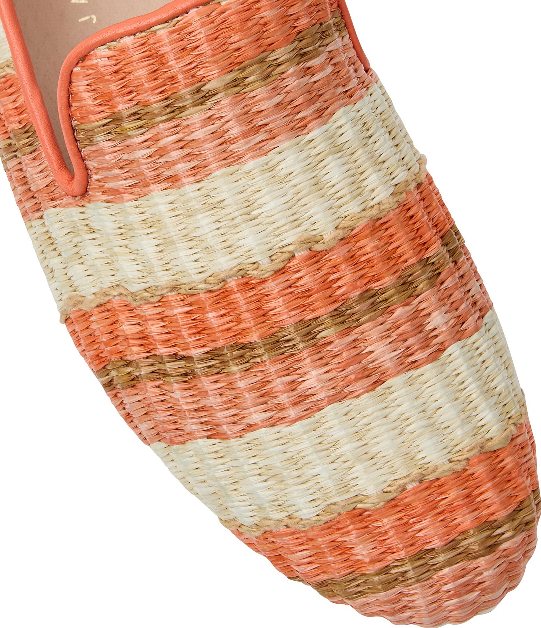 Jack Rogers Bradley Multi Stripe Raffia Loafers