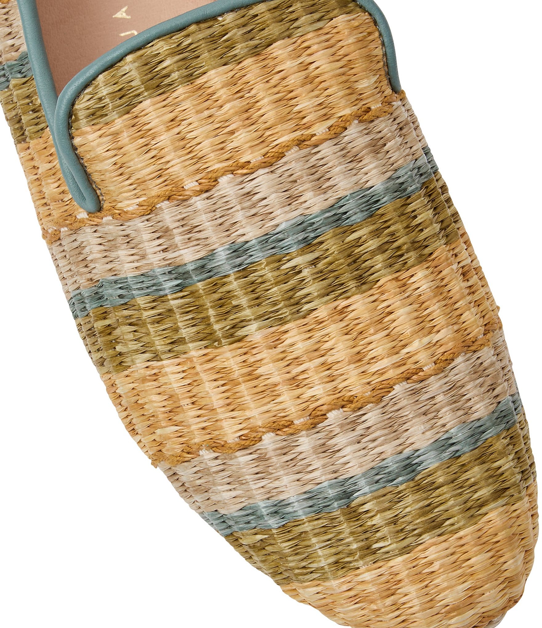 Jack Rogers Bradley Multi Stripe Raffia Loafers