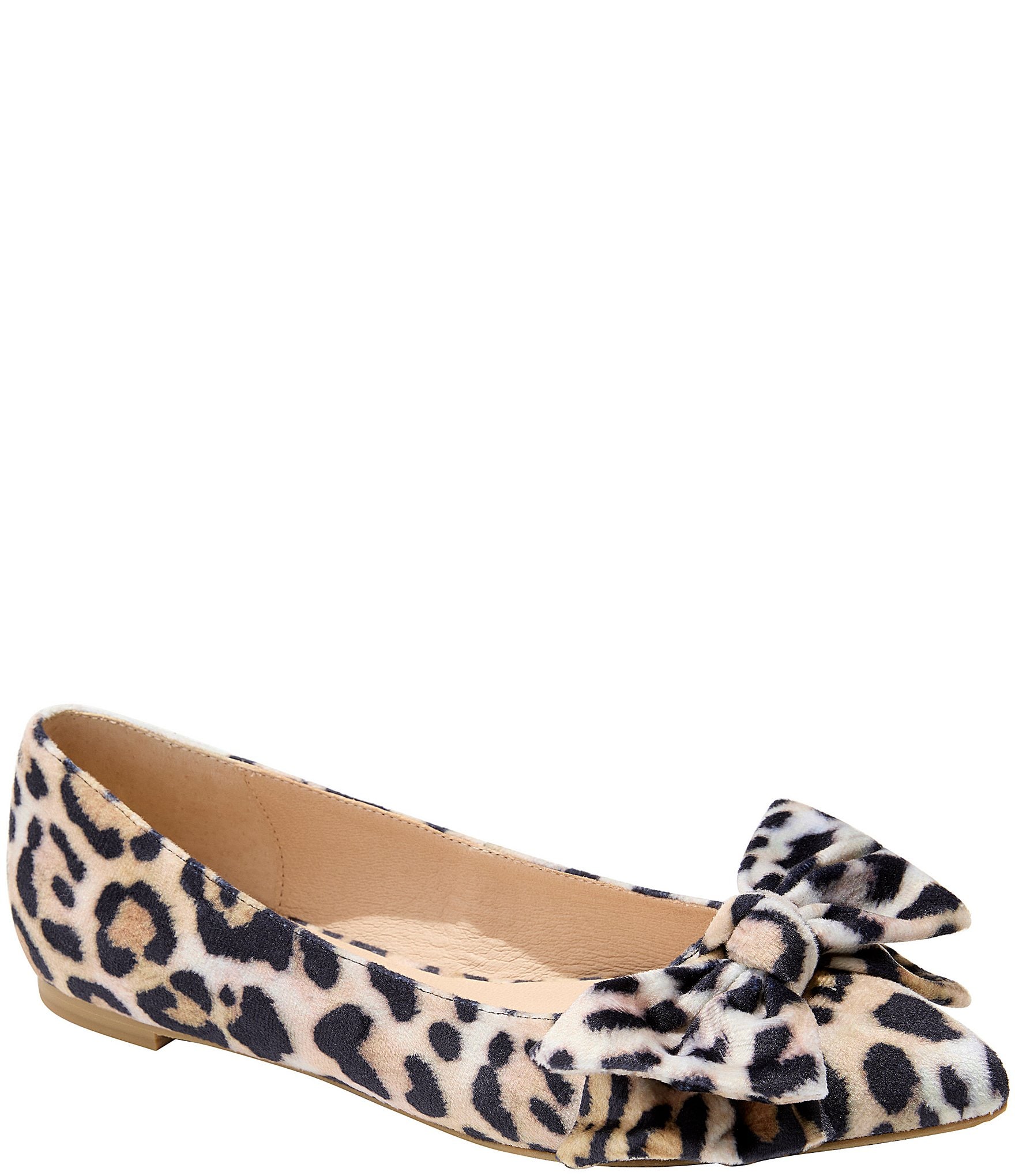 Jack Rogers Debra Leopard Print Ballet Bow Flats | Dillard's