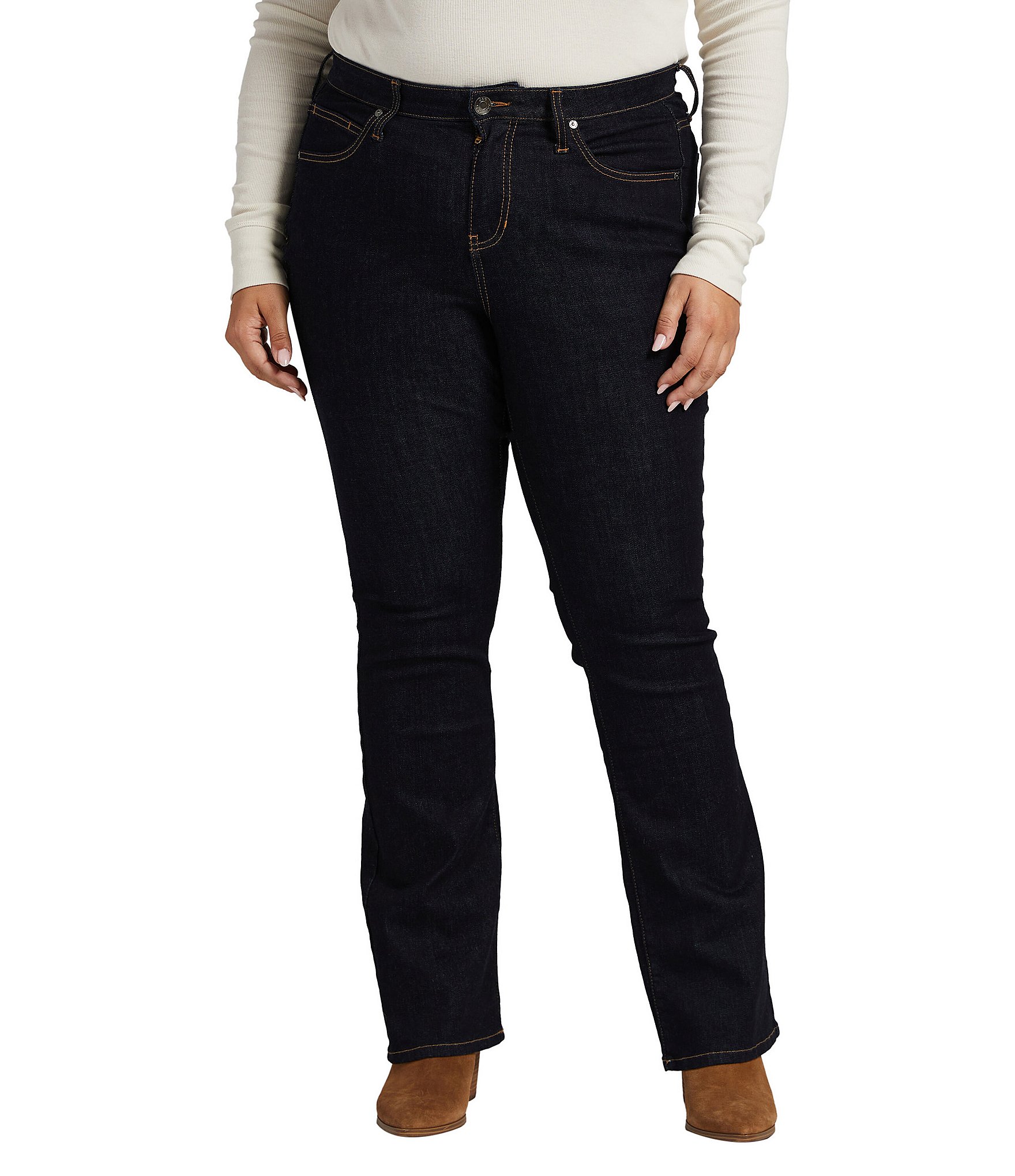 Jag Jeans Plus Size Eloise Mid-Rise Bootcut | Dillard's