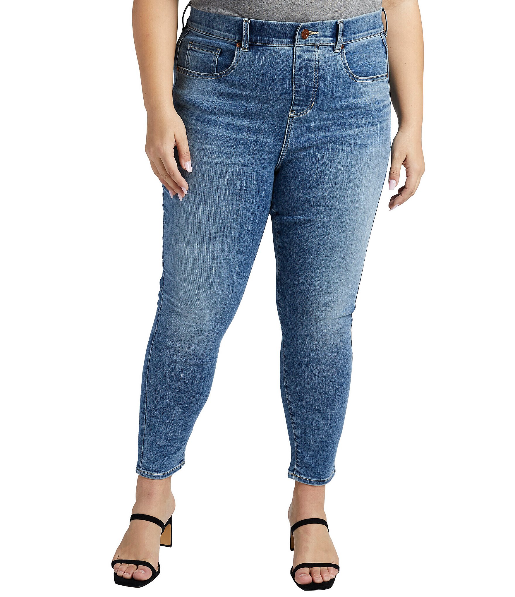 Jag Jeans Plus Size Valentina Best Kept Secret Fit Technology Cropped ...