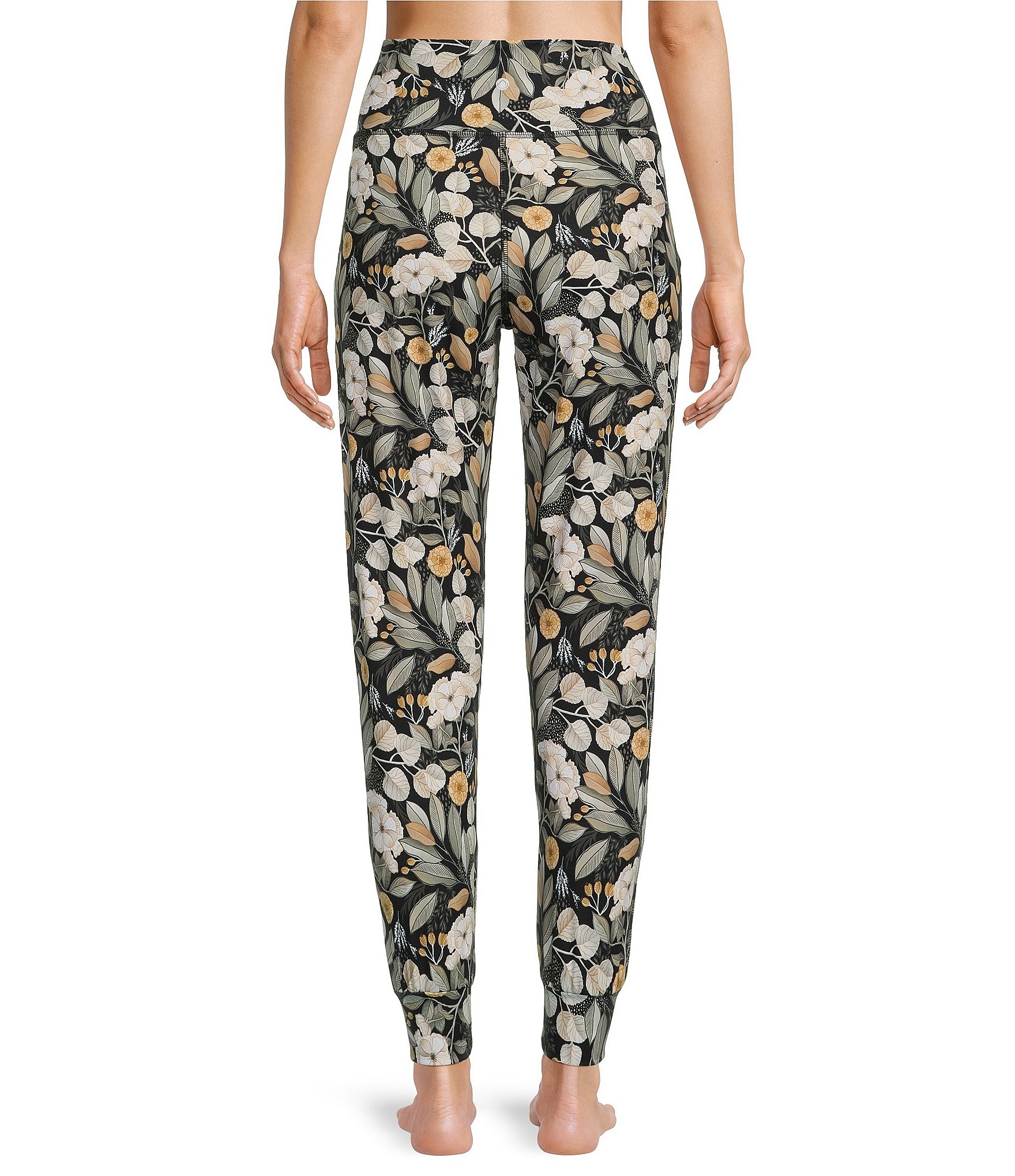 JALA Cross Waist Floral Print Jogger