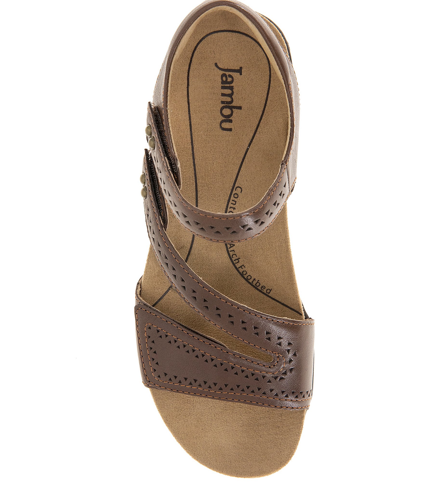 Jambu Makayla Perforated Leather Sandals