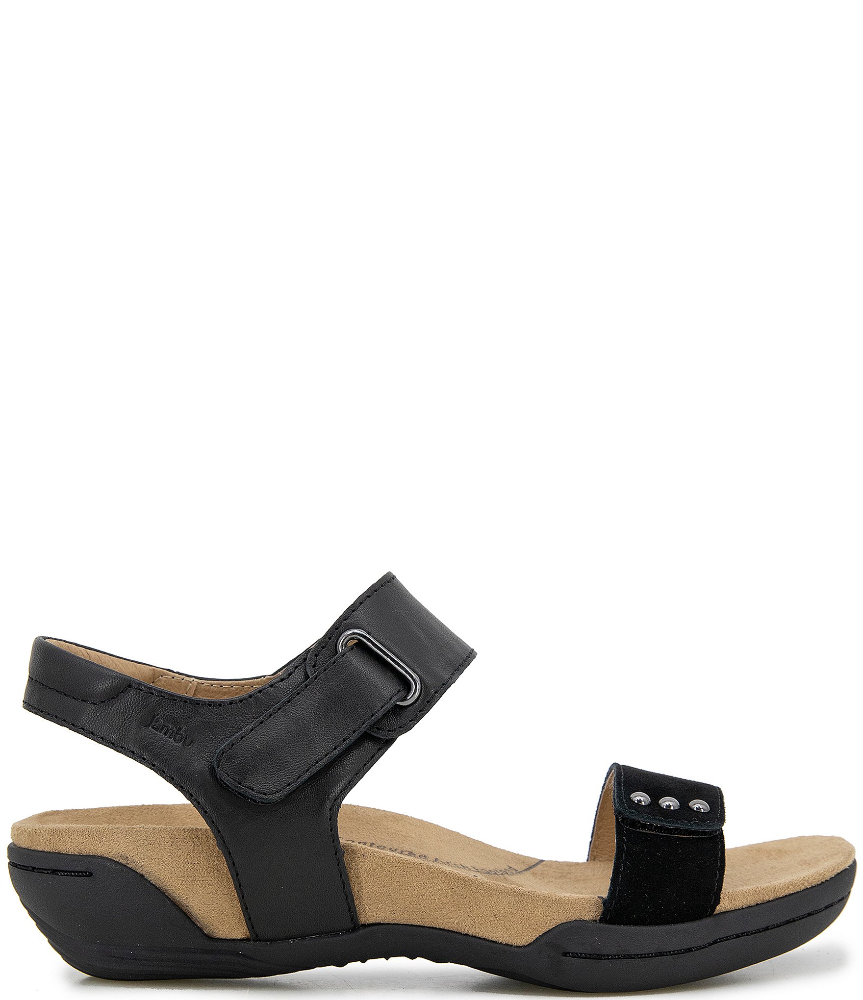 Jambu Morgan Leather and Suede Sandals