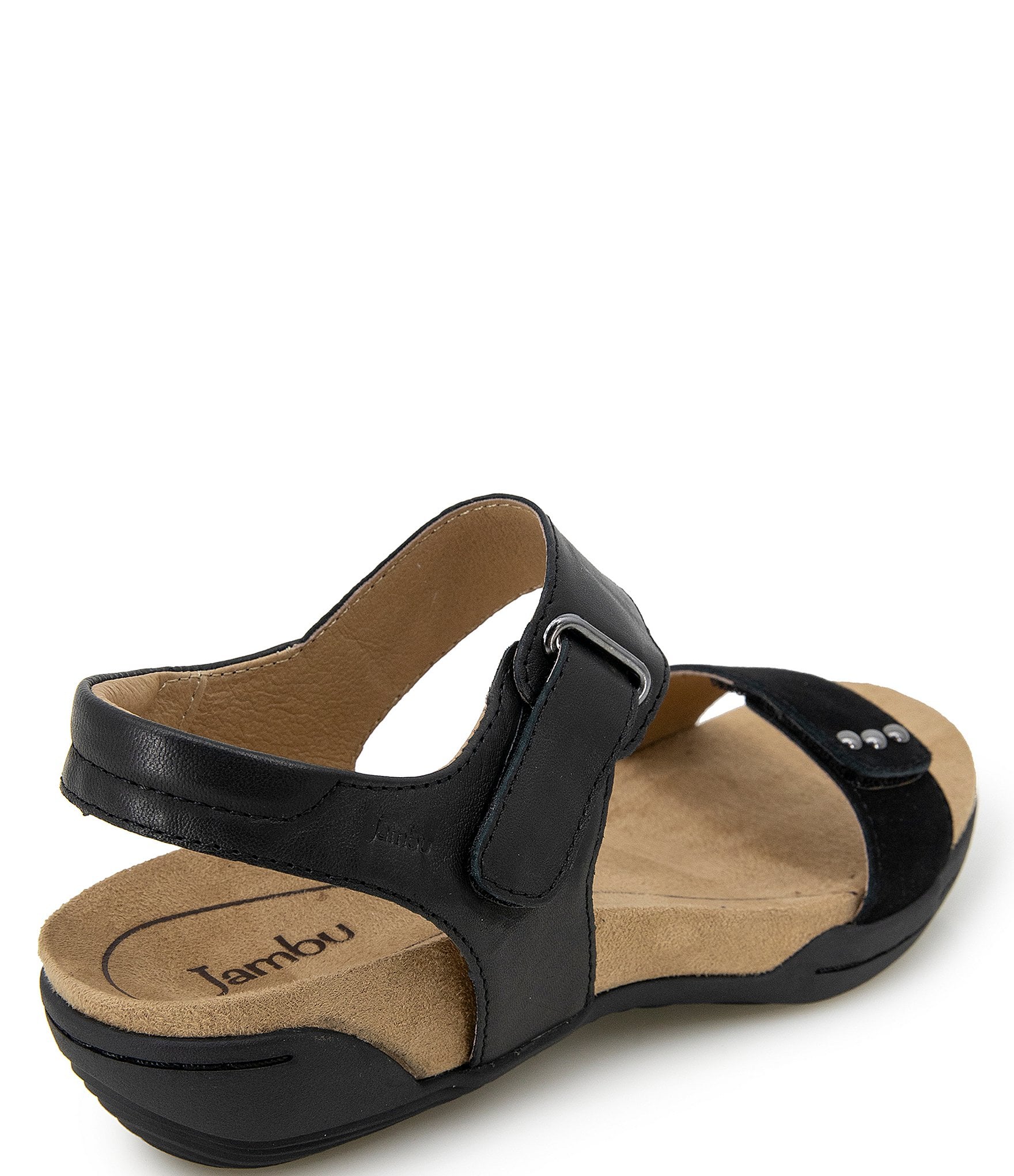 Jambu Morgan Leather and Suede Sandals