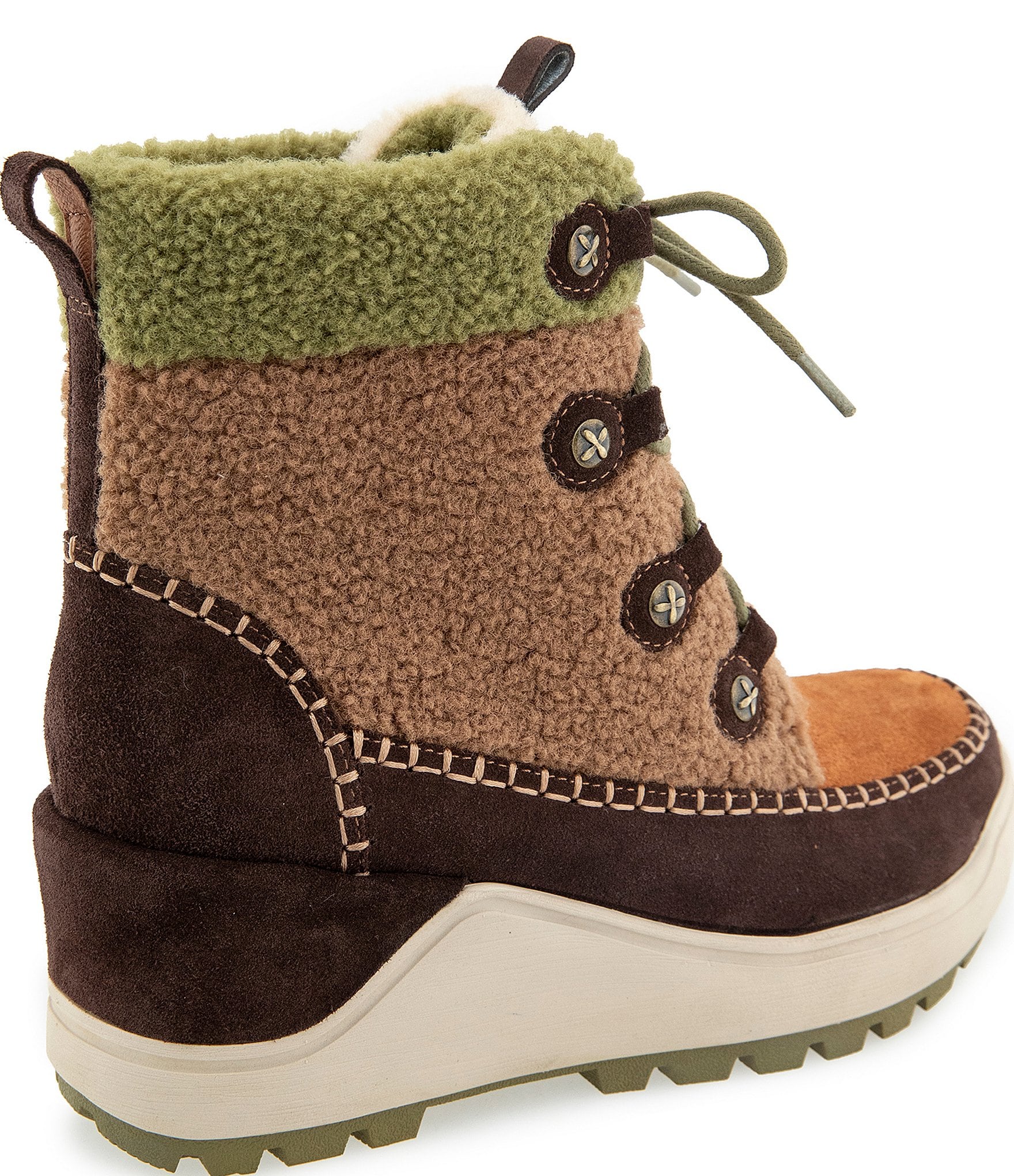 Jambu Women's Melrose Suede and Faux Sherpa Booties